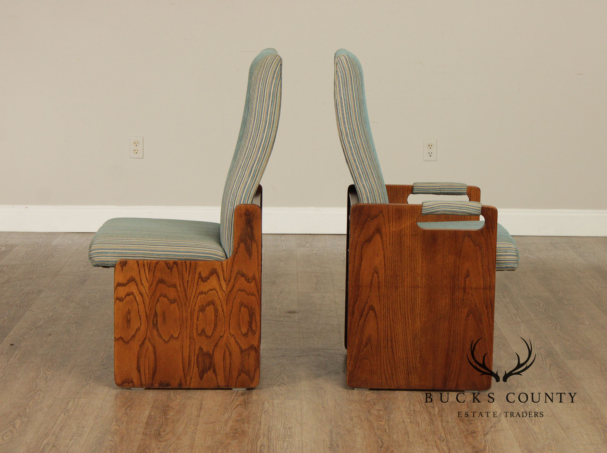 Lane Pueblo Mid Century Modern Brutalist Set Of 6 Dining Chairs