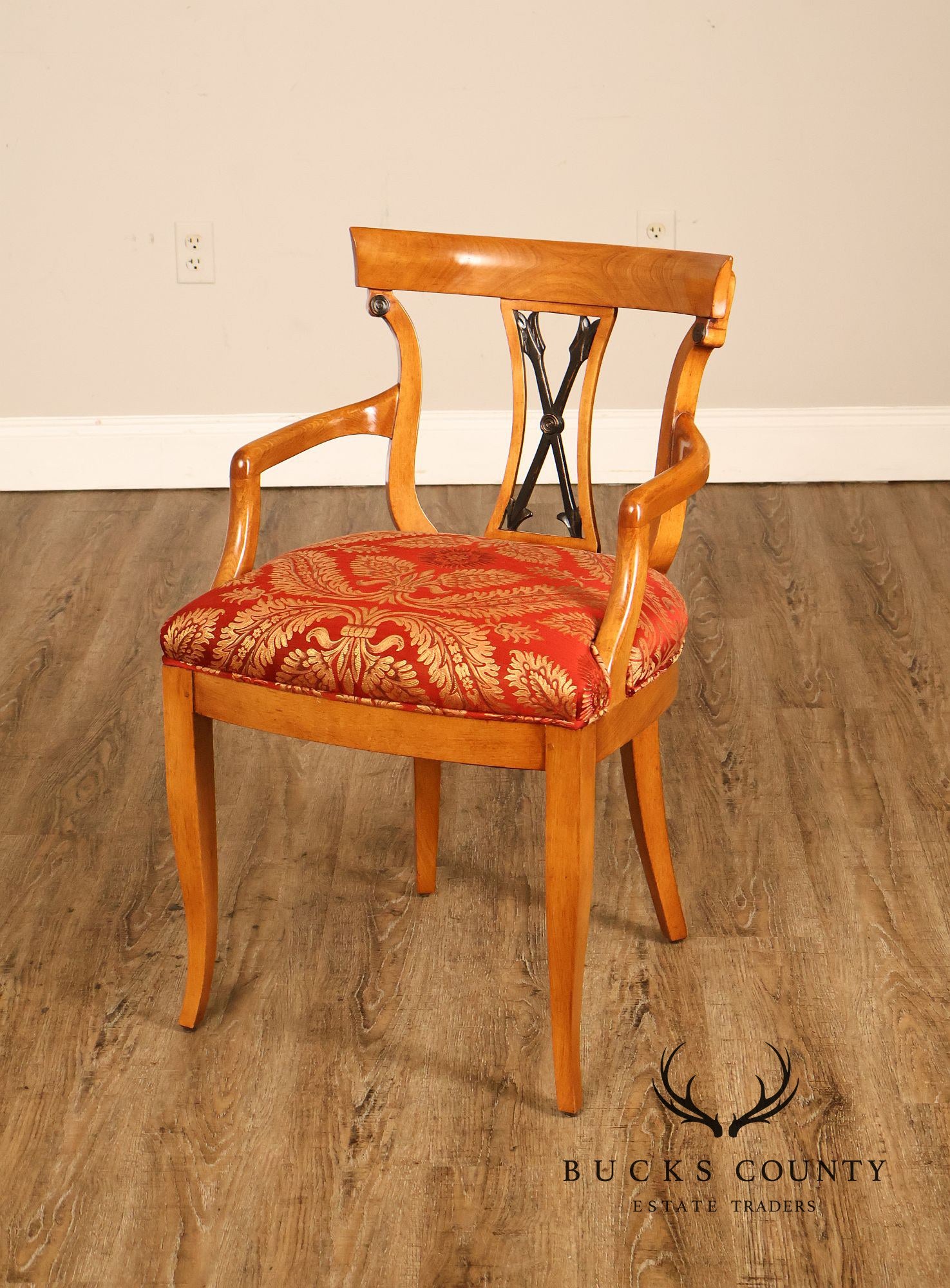 William Switzer French Empire Style Arrowback Armchair