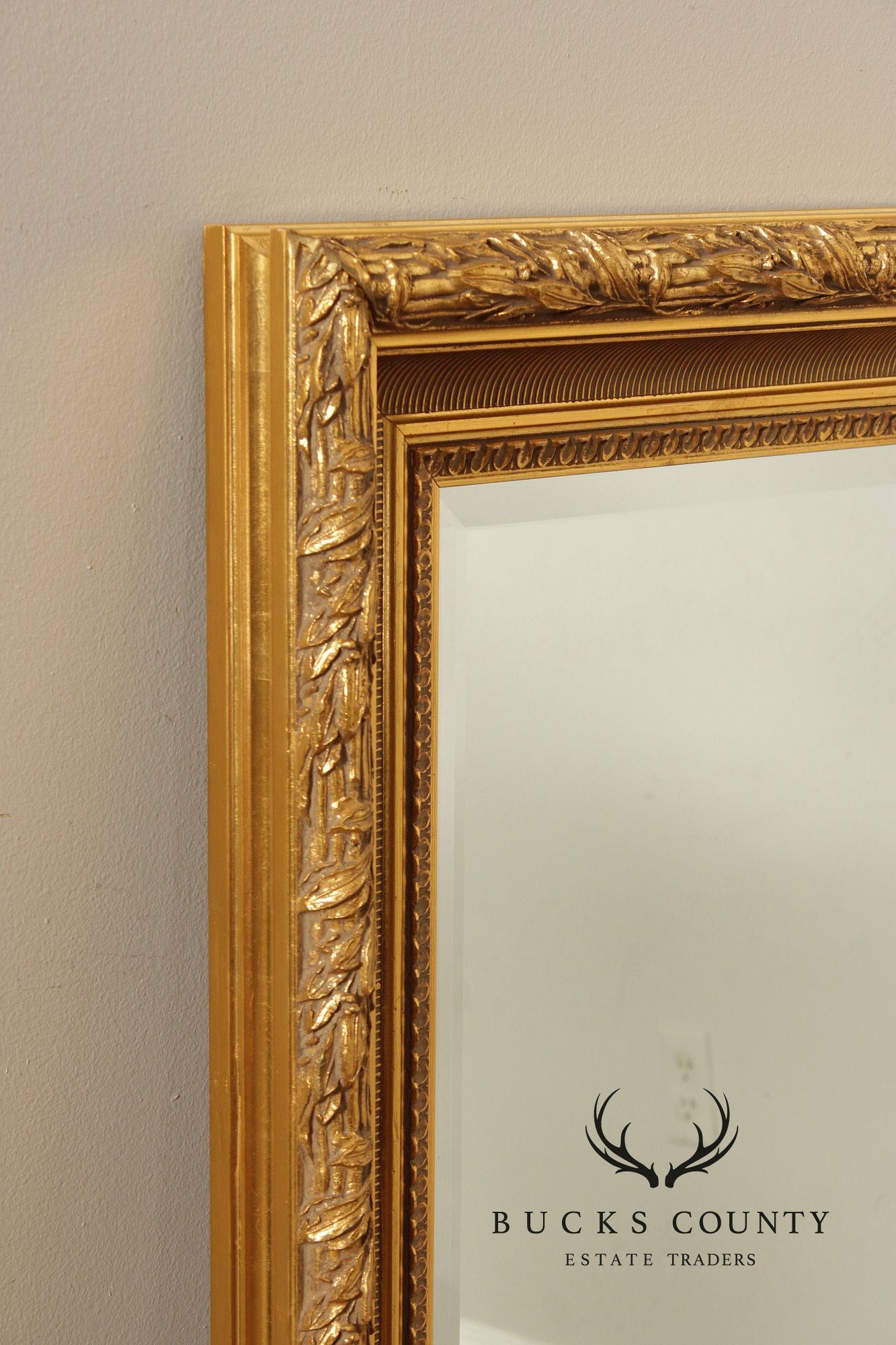 LaBarge Large Gold Frame Wall Mirror