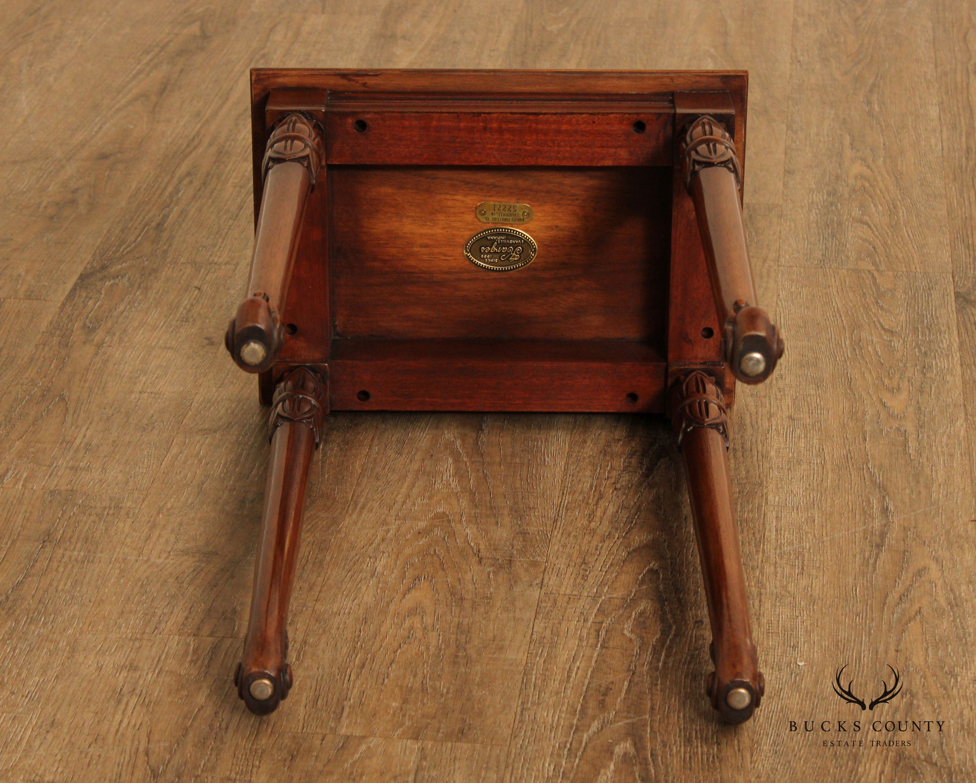 Karges French Regency Style Set Of Three Walnut Nesting Tables