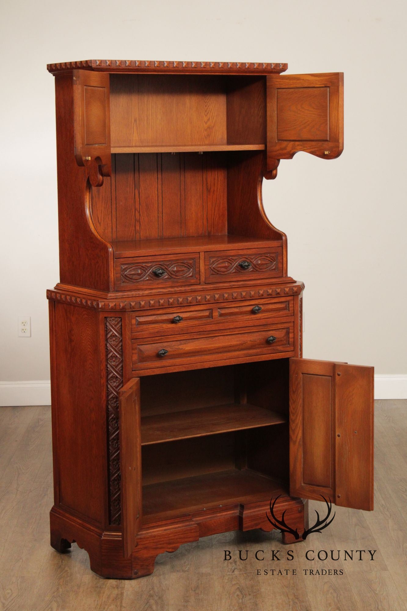 Romweber Viking Oak Buffet Cabinet