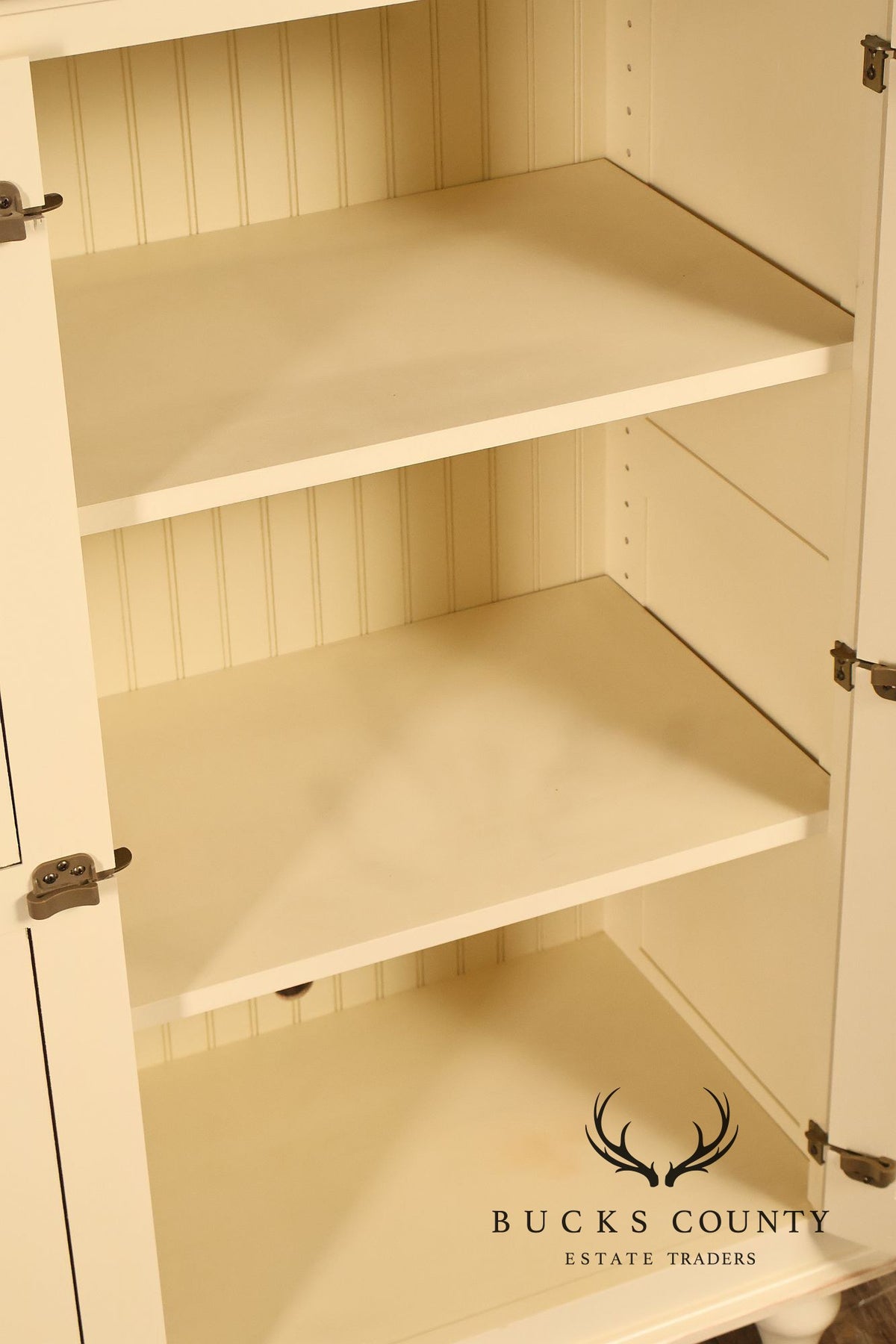 Coastal Style Painted Linen Cabinet