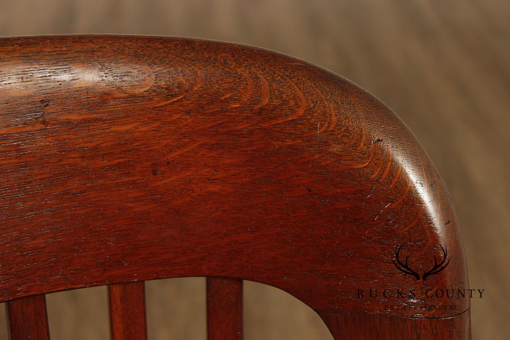 B.L. Marble Chair Antique Oak Swivel Clerk  or Drafting Chair