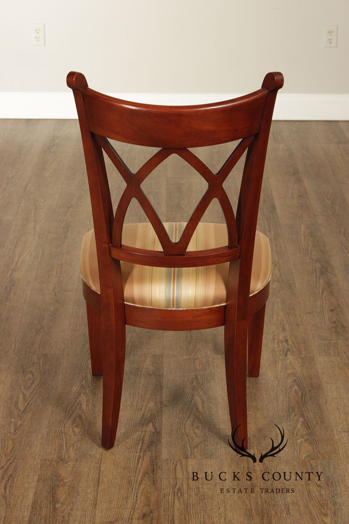Harden Regency Style Set of Eight Cherry Dining Chairs