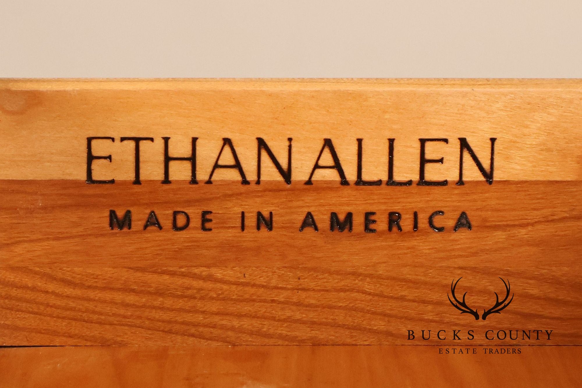 Ethan Allen Georgian Court Collection Pair Of Cherry Nightstands