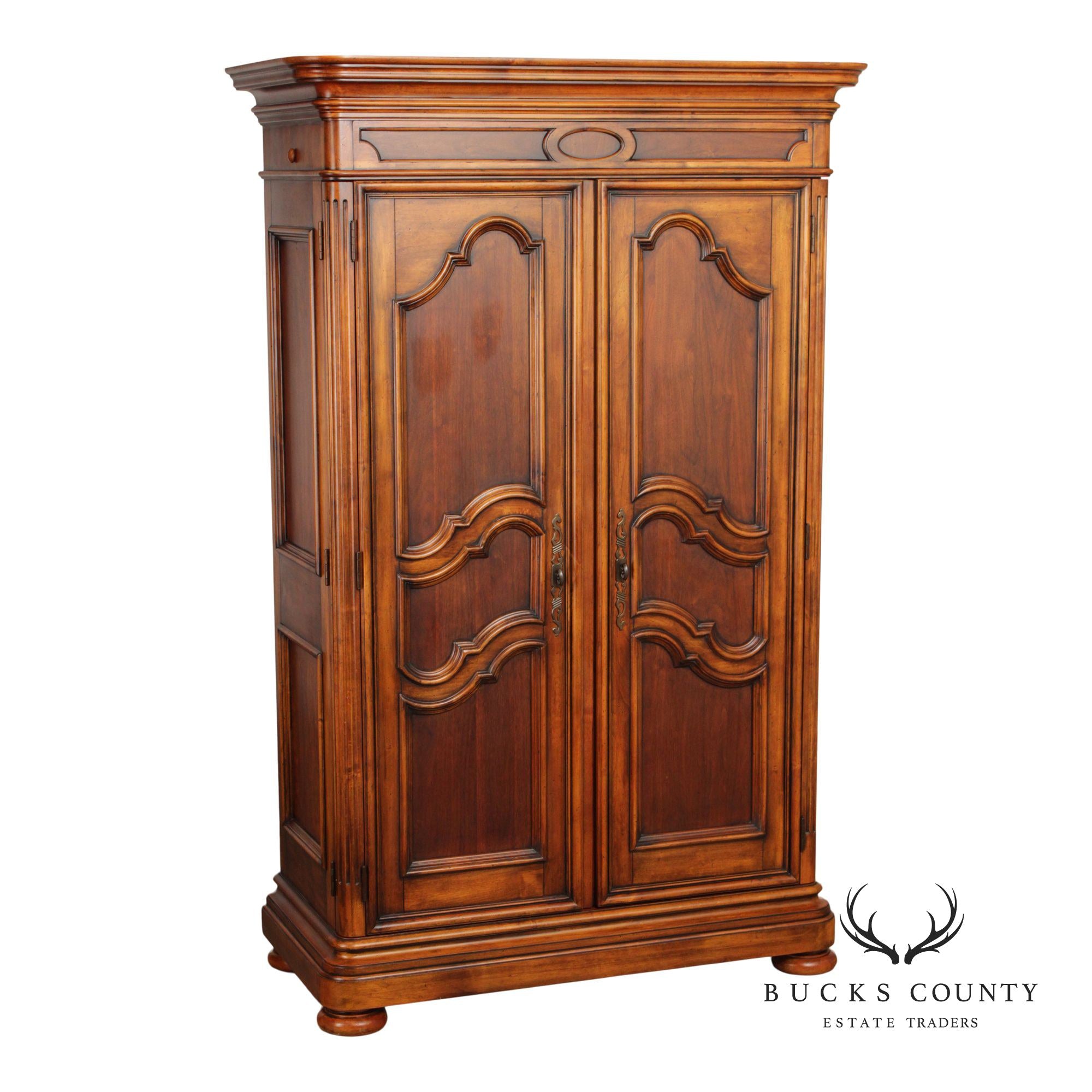 Ethan Allen 'Tuscany' Carved Two Door Armoire