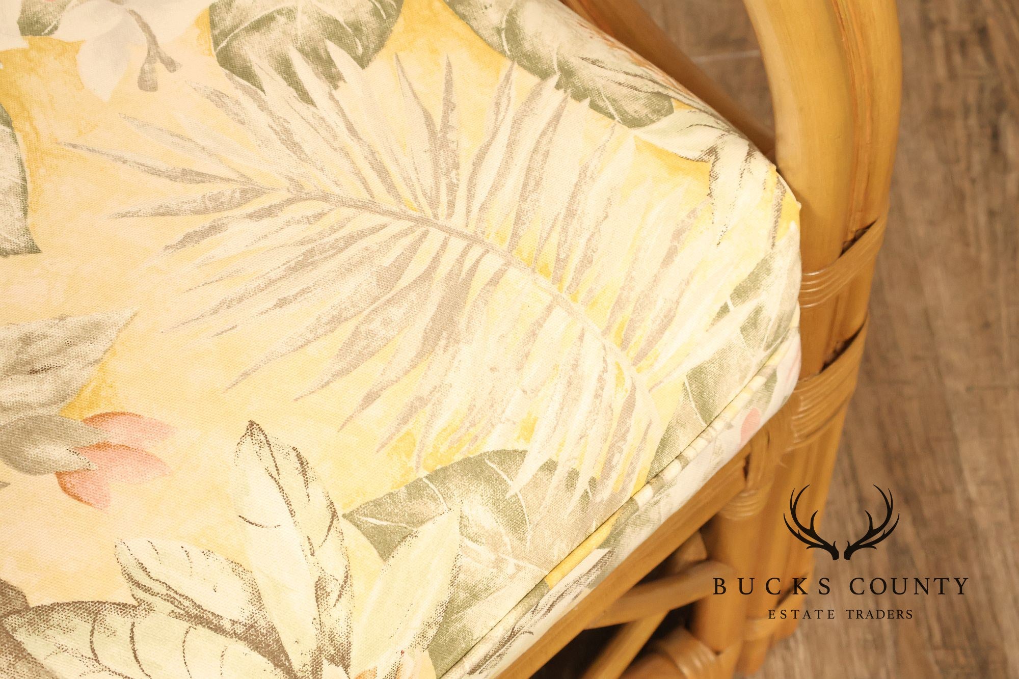 Laneventure Tradewinds Rattan Armchair and Ottoman