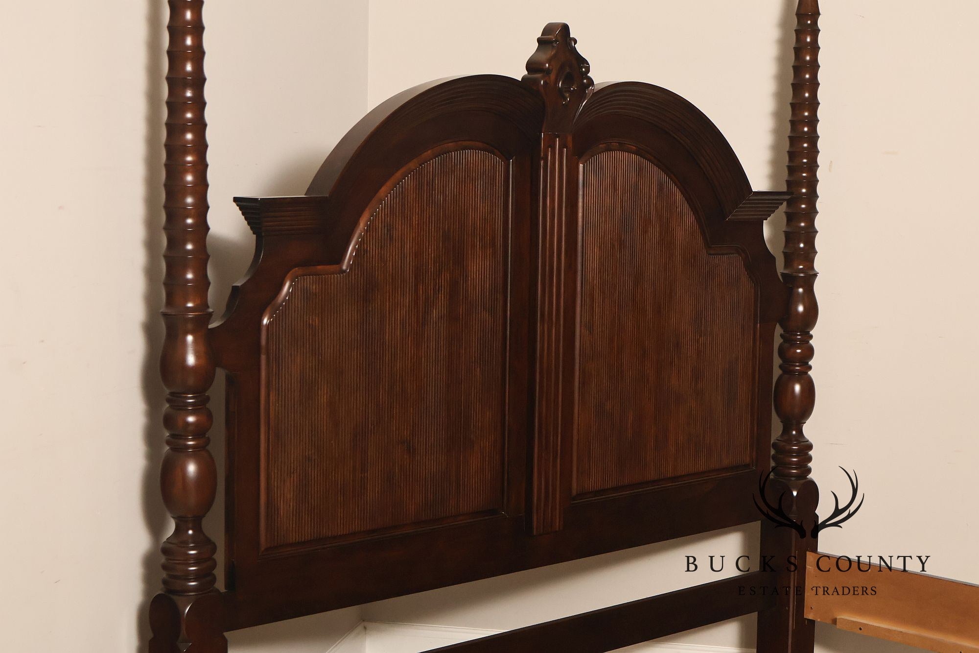 British Colonial Style Four Poster King Bed Frame