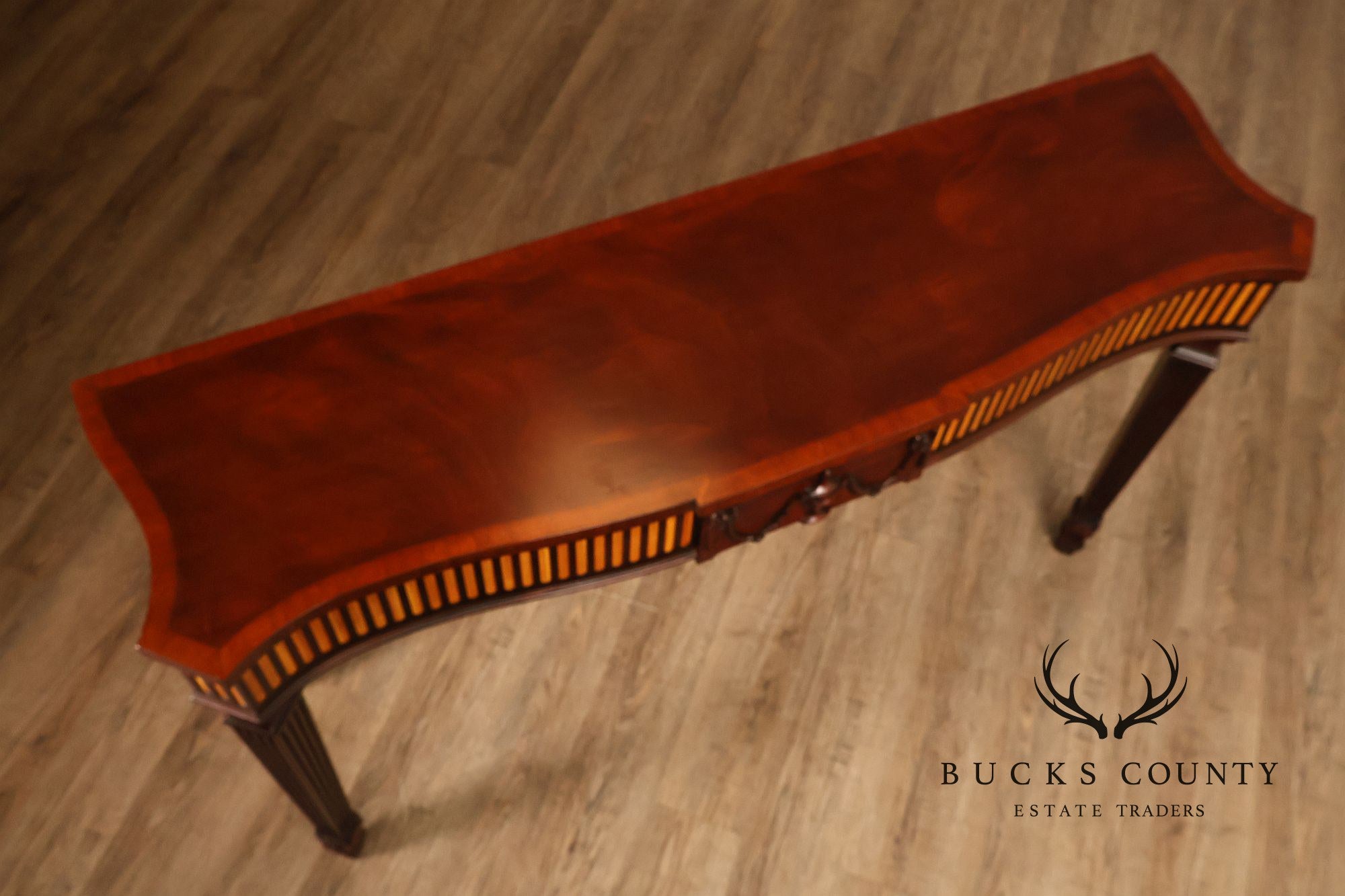 Henkel Harris Federal Style Mahogany Console Table