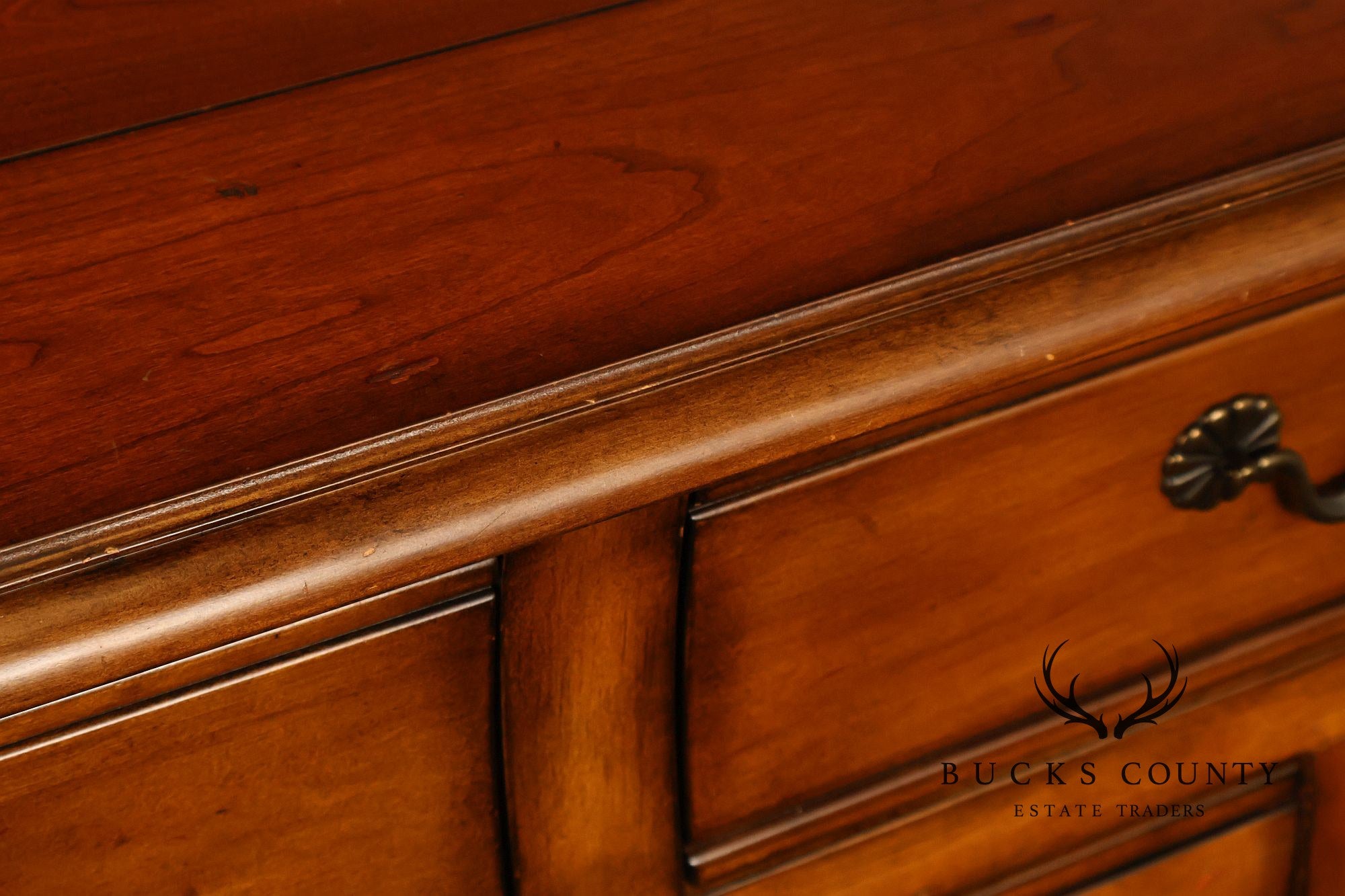 Drexel Heritage French Provincial Sideboard With Metal Scroll Baker's Rack