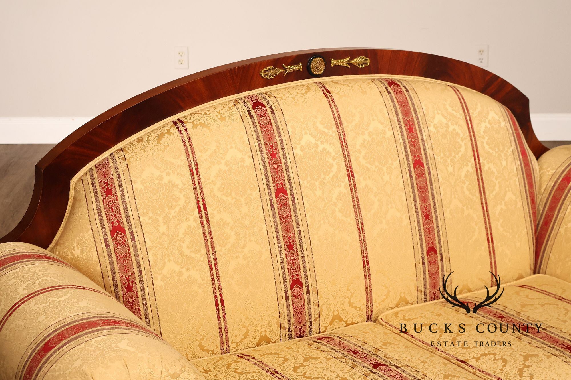 Versace Infinity Gigasso Empire Style Upholstered Loveseat