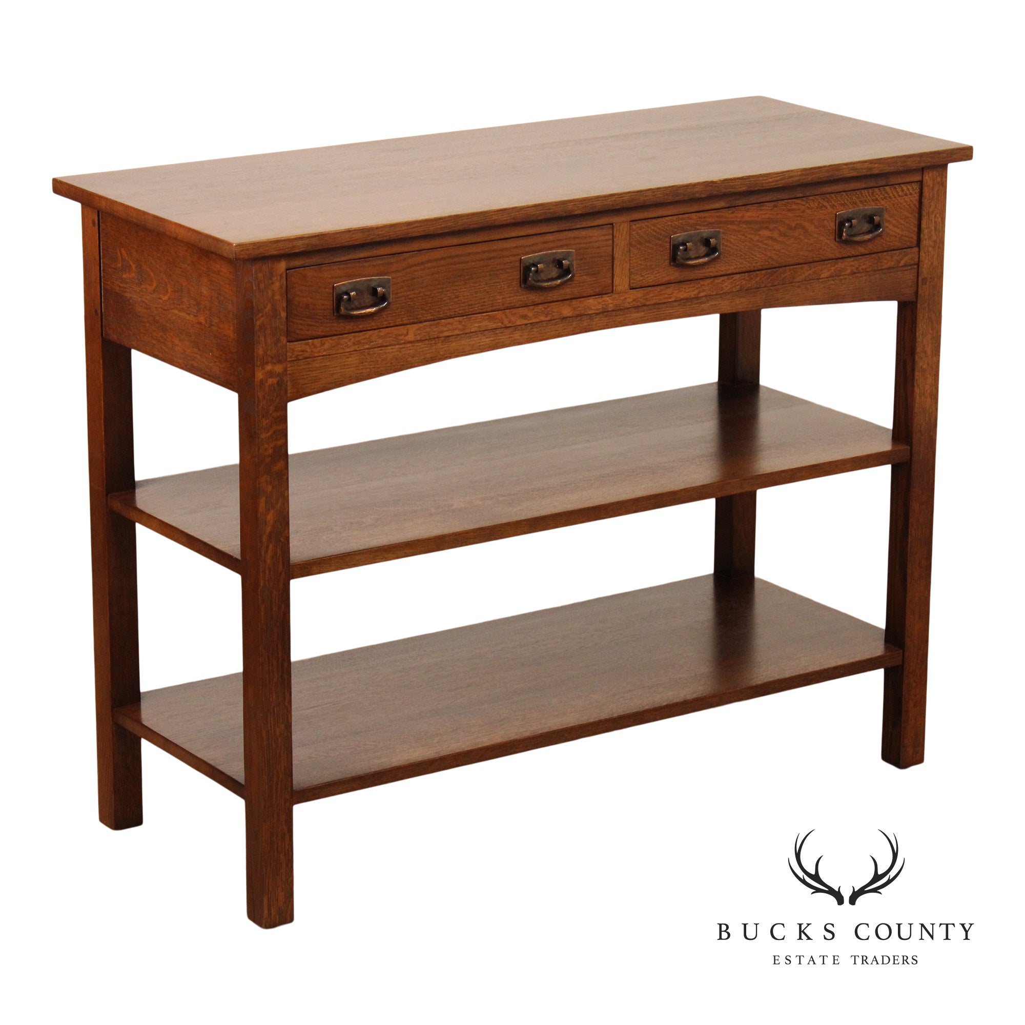 Stickley Mission Collection Oak 2 Drawer Server