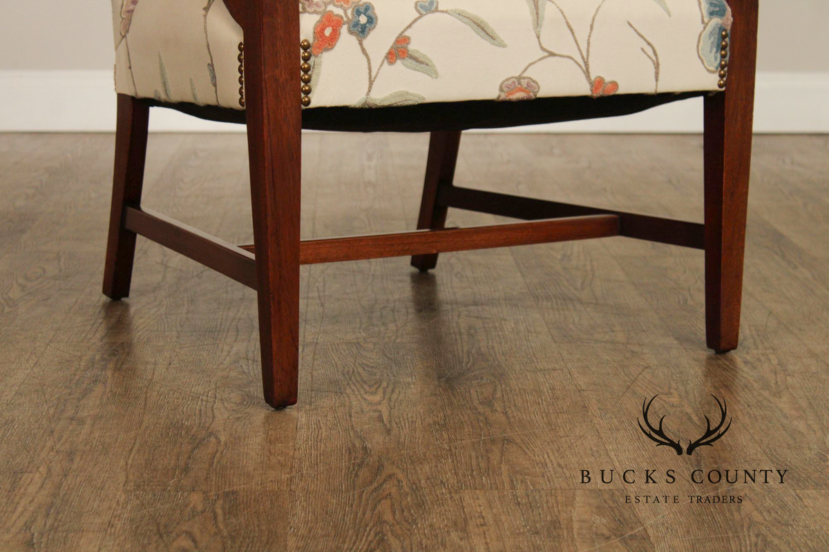 Statesville Ross Traditional Upholstered Pair of Lolling Chairs