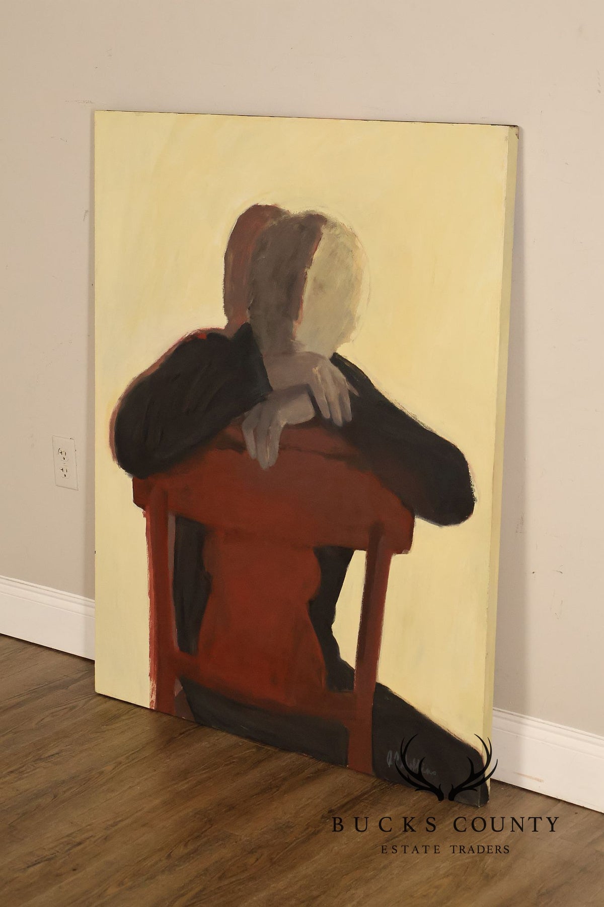 Anne Cooper Dobbins Oil Painting, Chair and The Shadow