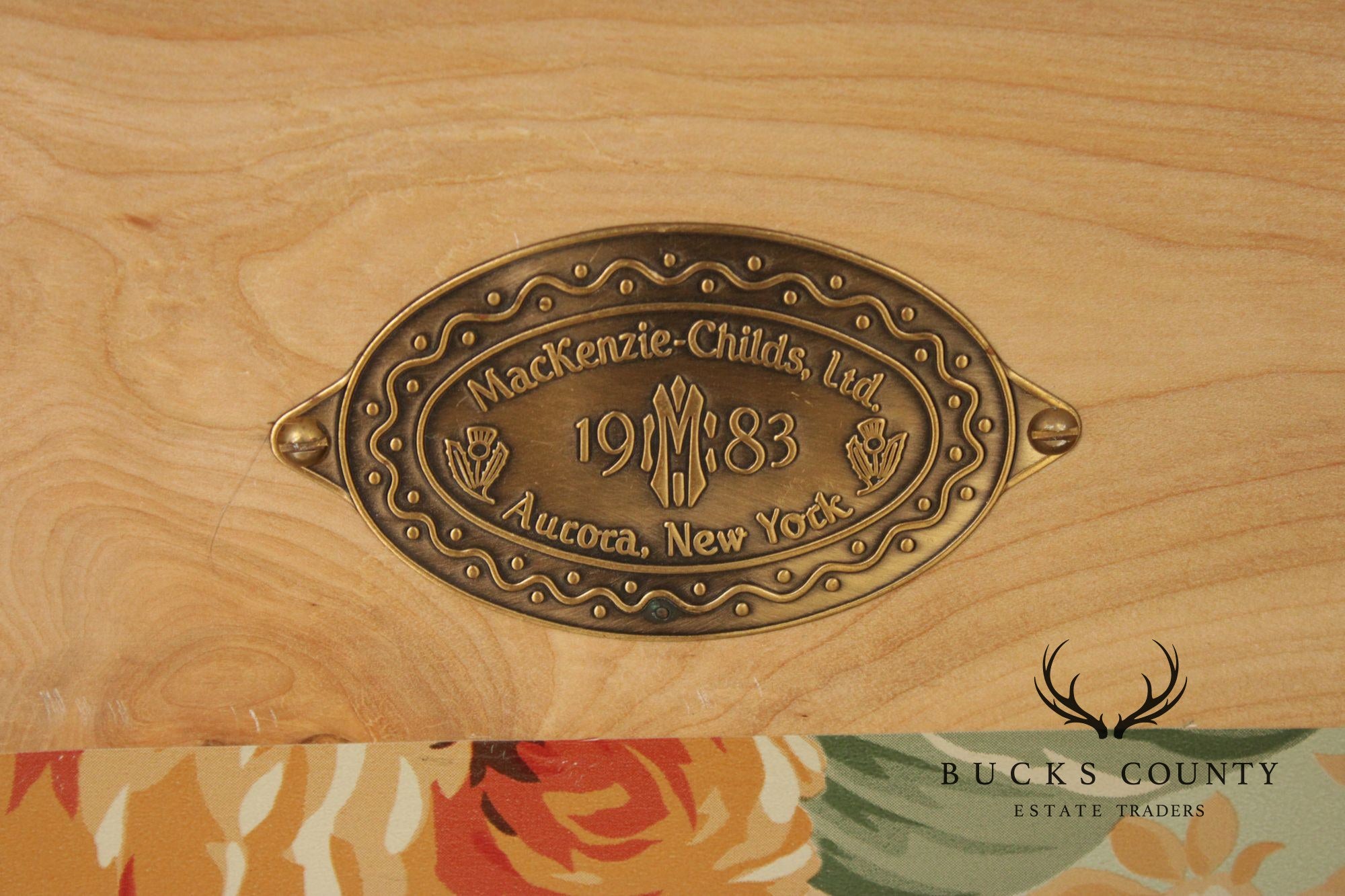 MacKenzie-Childs Whimsical Hand-Painted Wall Mirror