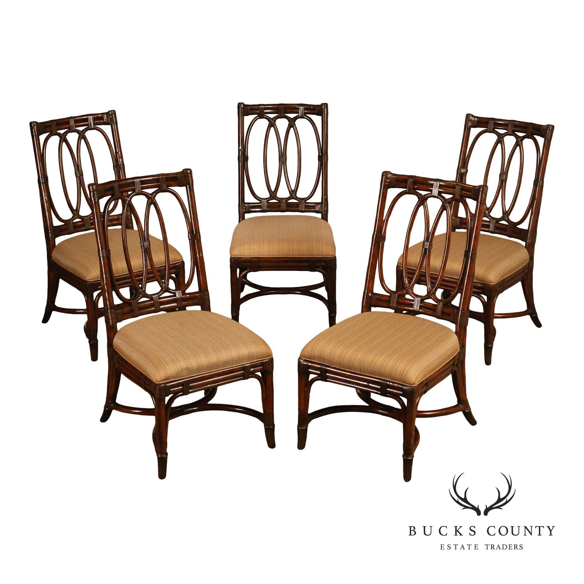 Lexington Tommy Bahama Set of Five 'Palmetto' Bamboo Dining Chairs