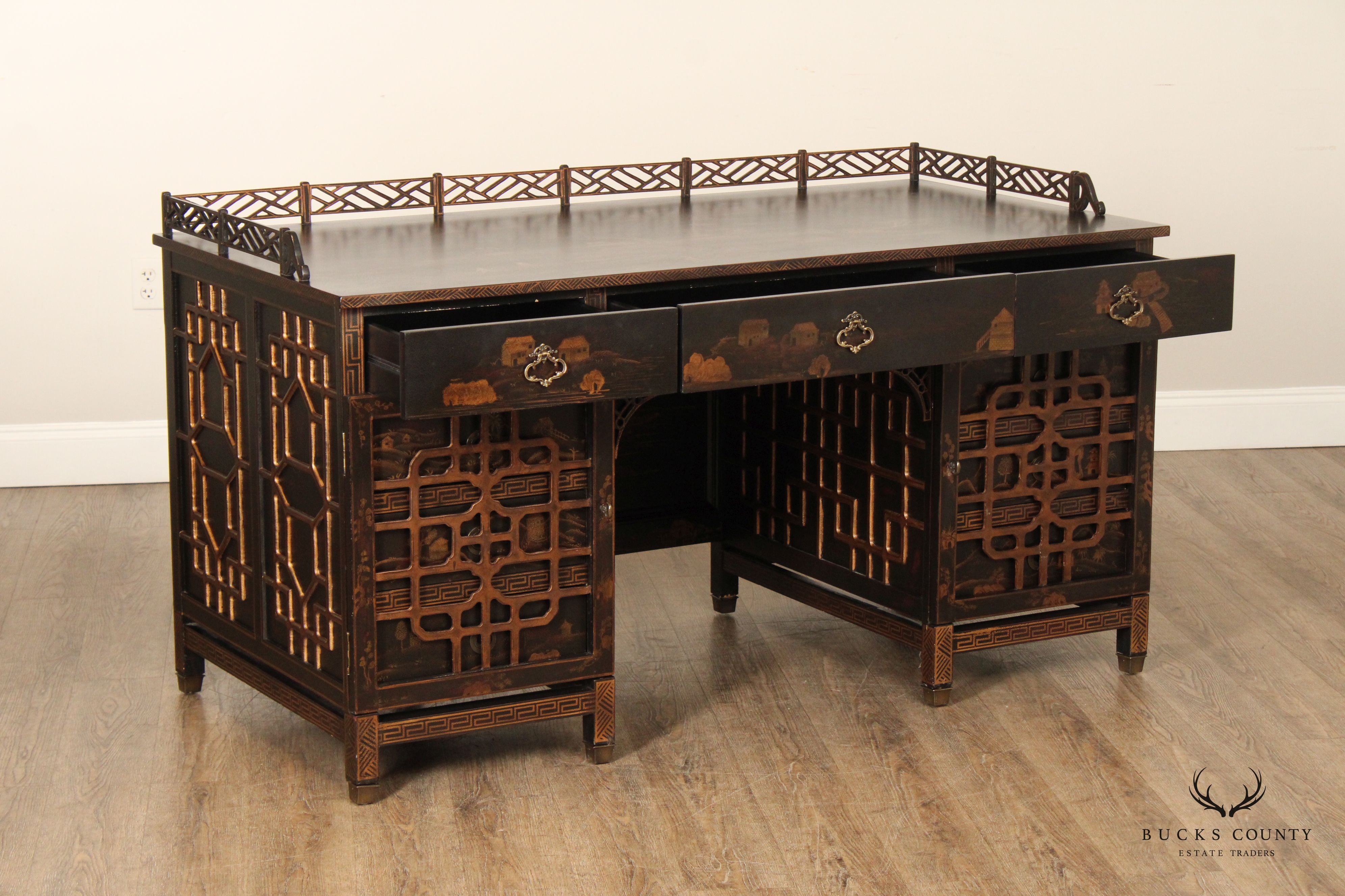 Drexel Heritage 'Mandalay' Asian Style Chinoiserie Desk