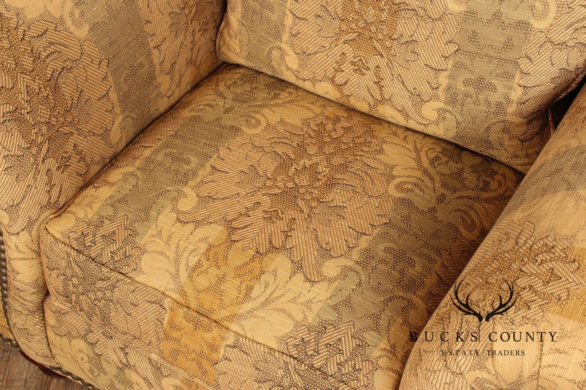 Thomasville Pair of 'Marrakesh' Upholstered Lounge Chairs