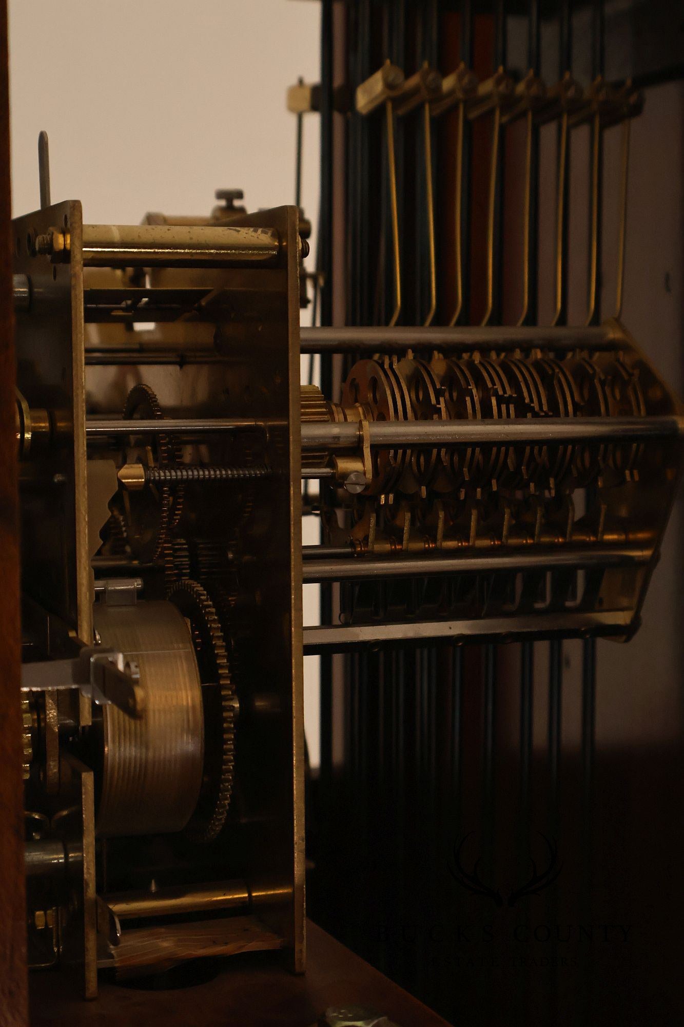 Sligh John Goddard Cherry Newport Tall Cased Grandfather Clock