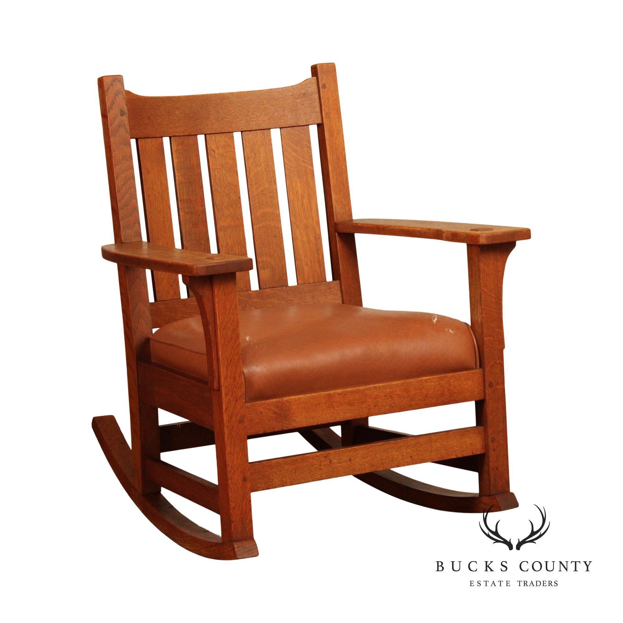 L. & J.G. Stickley Antique Mission Oak Rocker