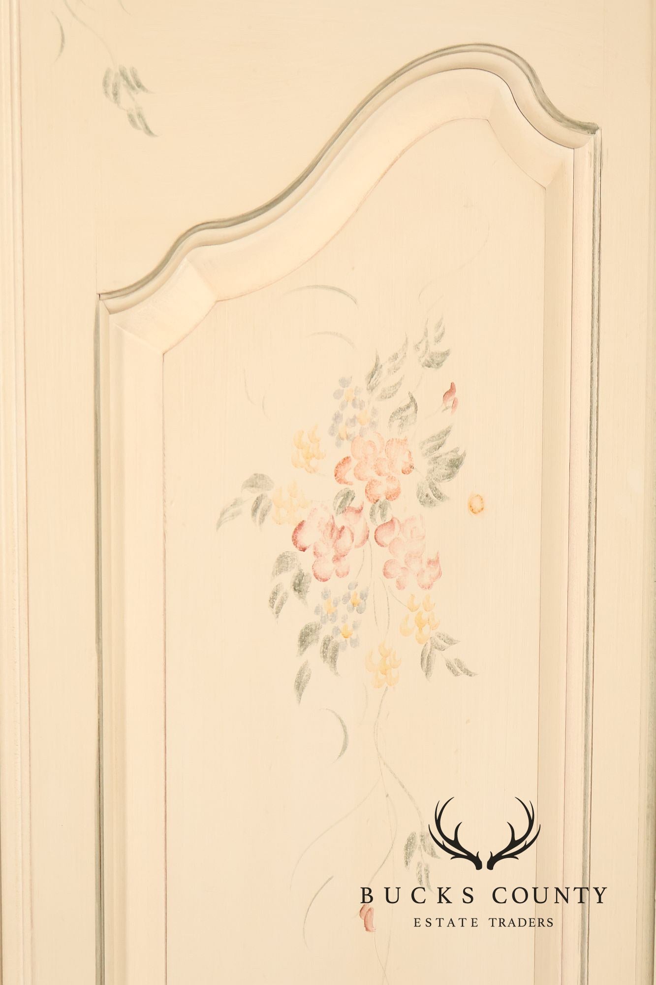 Ethan Allen Country French Painted Armoire Cabinet