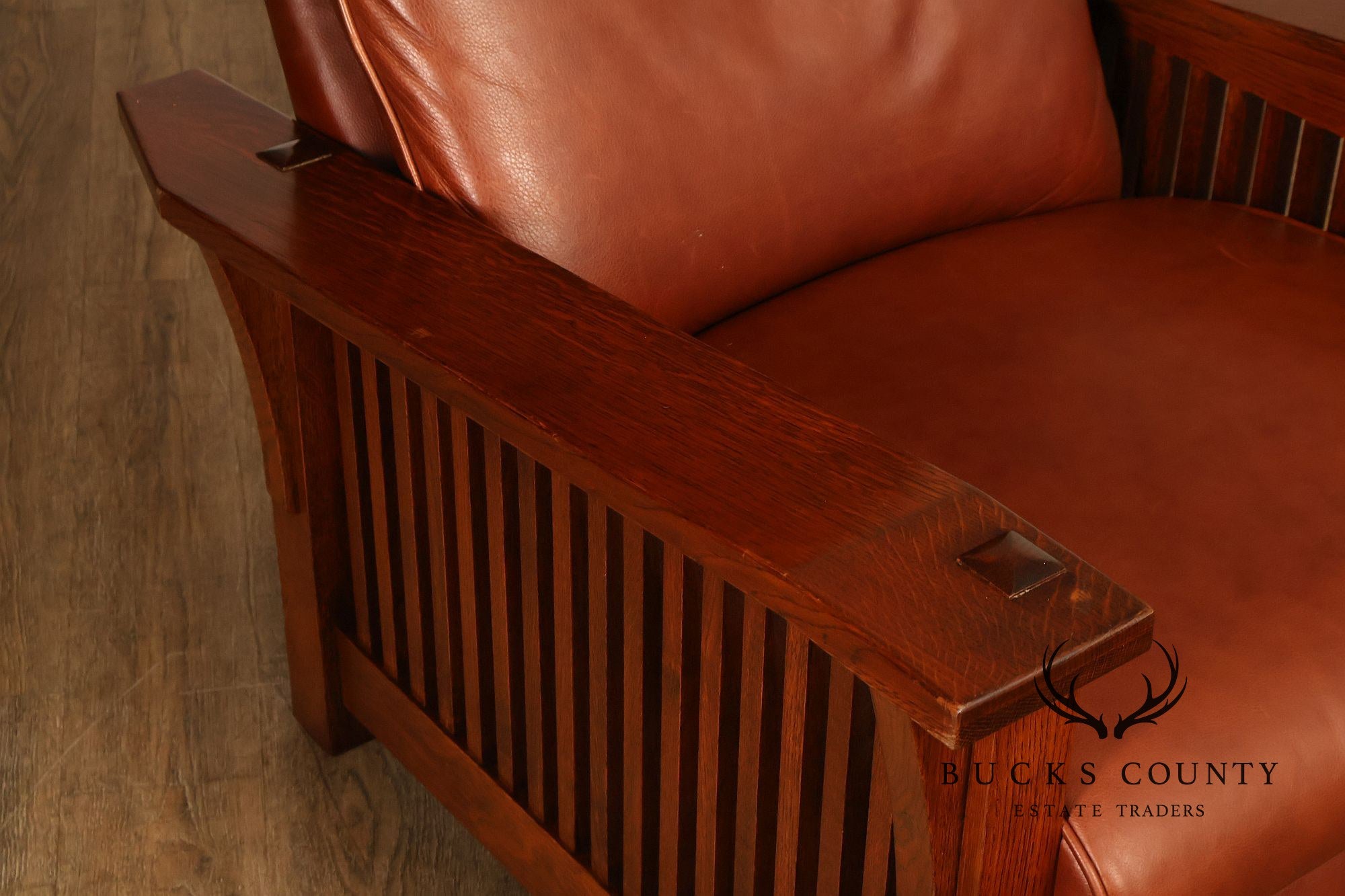 Stickley Mission Collection Oak Bent Arm Morris Recliner