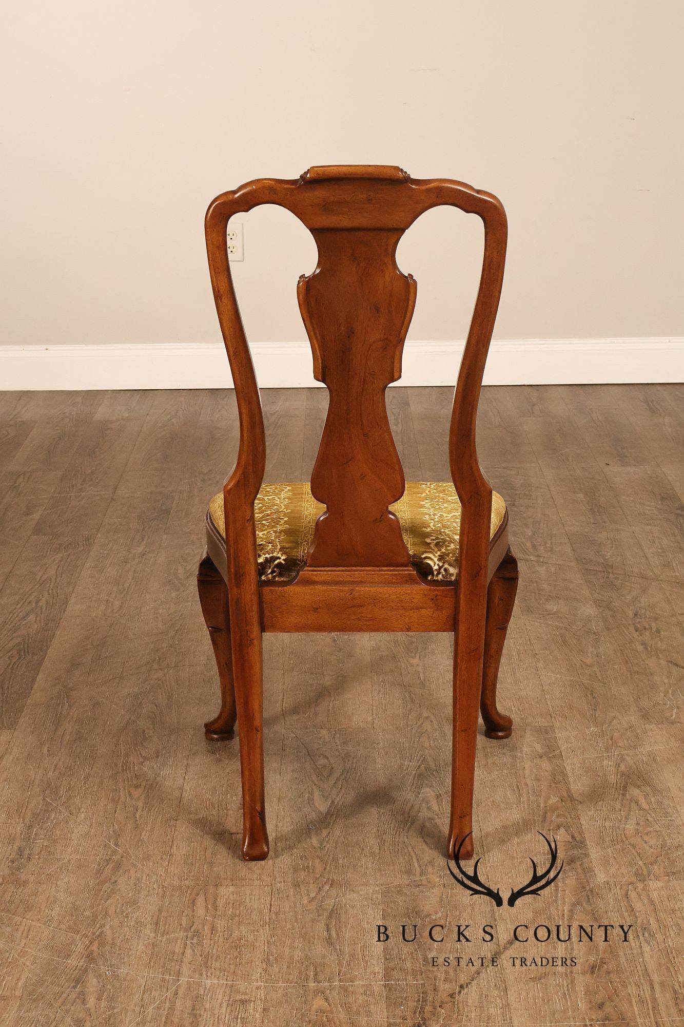 Henredon '18th Century Portfolio' Set Of Six Walnut Dining Chairs