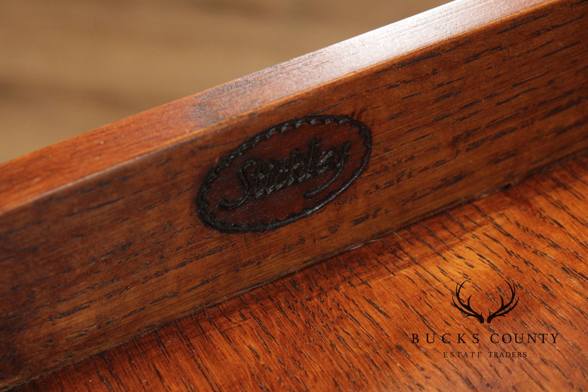 Stickley Mission Collection Oak Spindle Desk