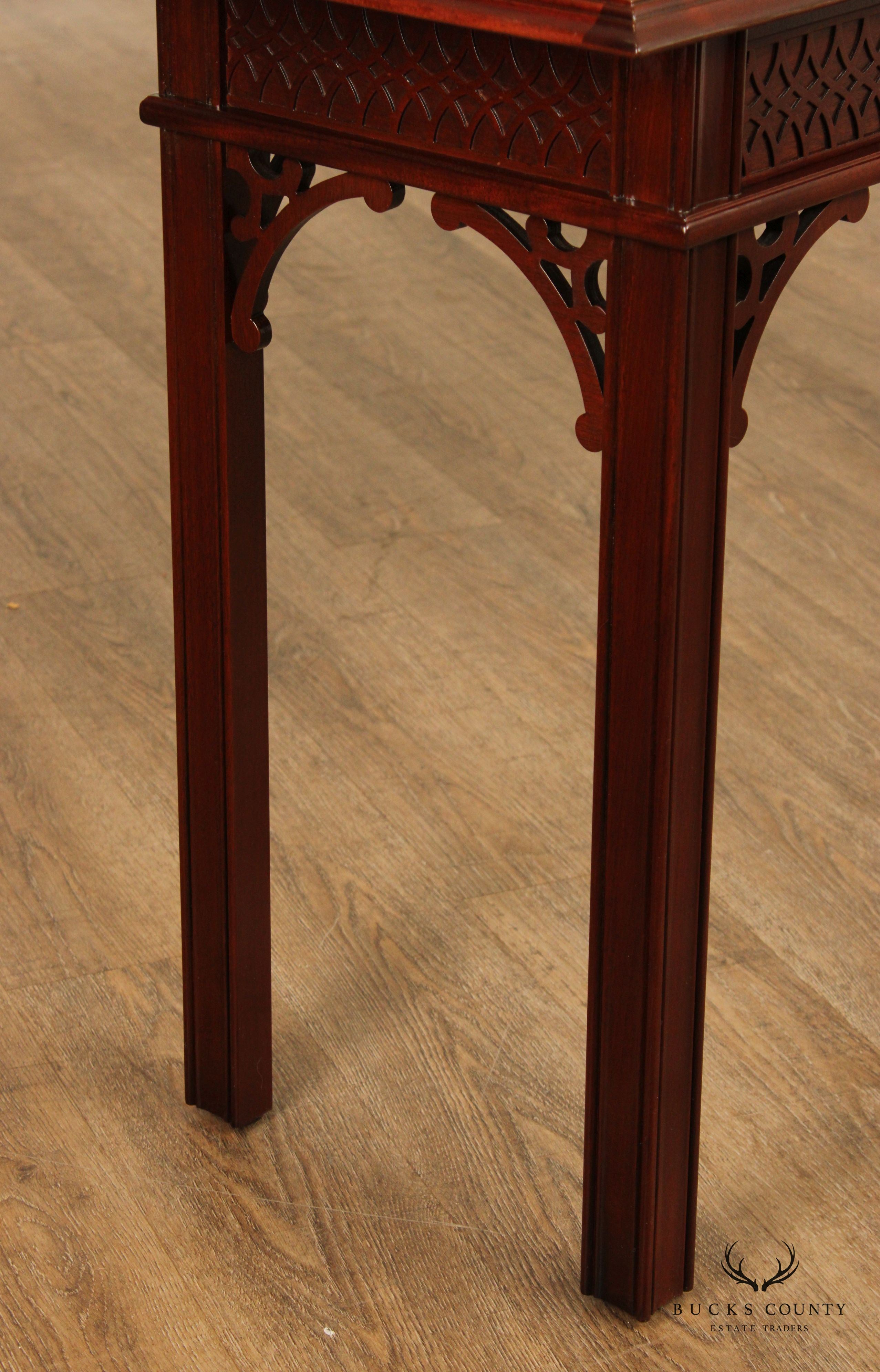 Councill Craftsmen Chippendale Style Mahogany Console Table