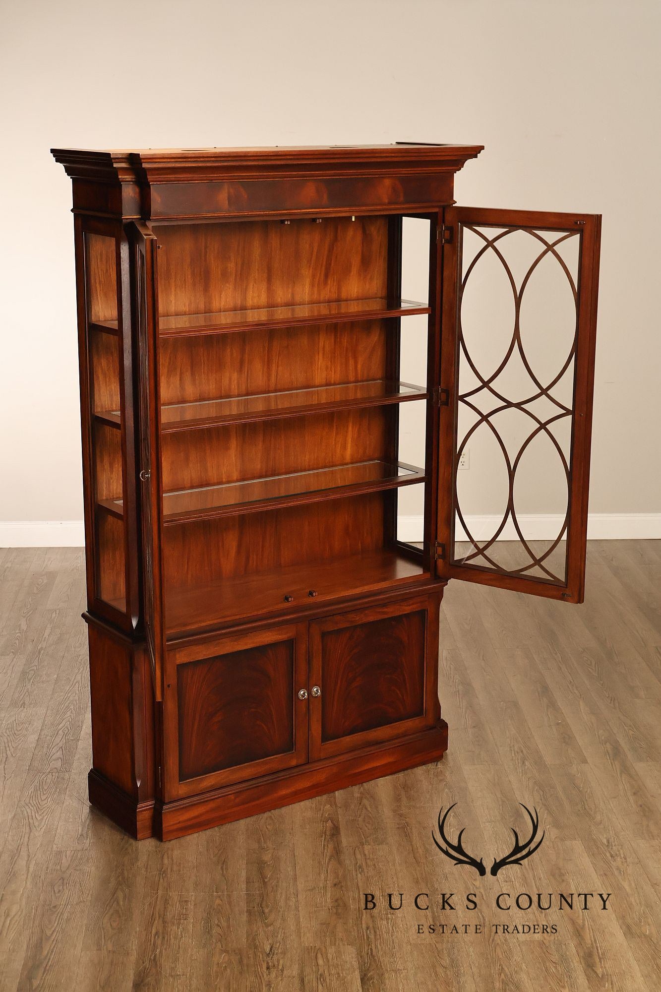 Ethan Allen Newport Collection Mahogany China Cabinet