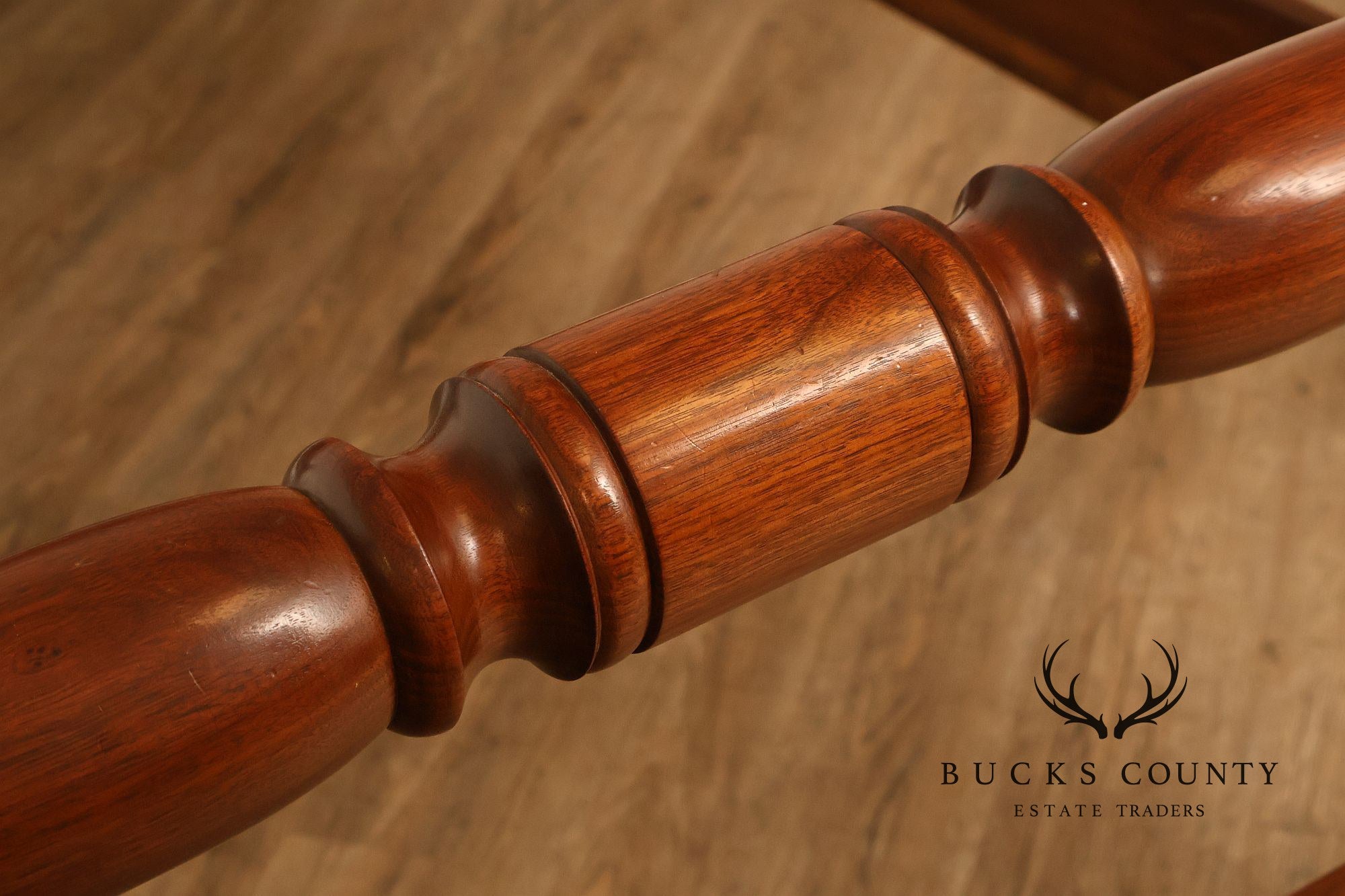 E.A. Clore & Sons Custom Walnut Queen Cannonball Bed