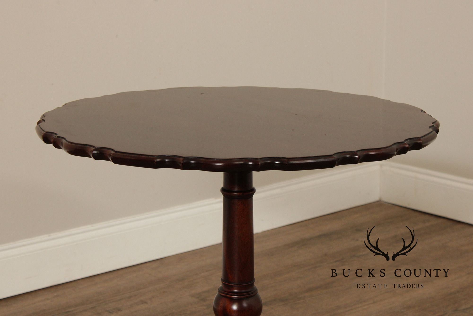 Stickley Federal Style Mahogany Pie Crust Tea Table