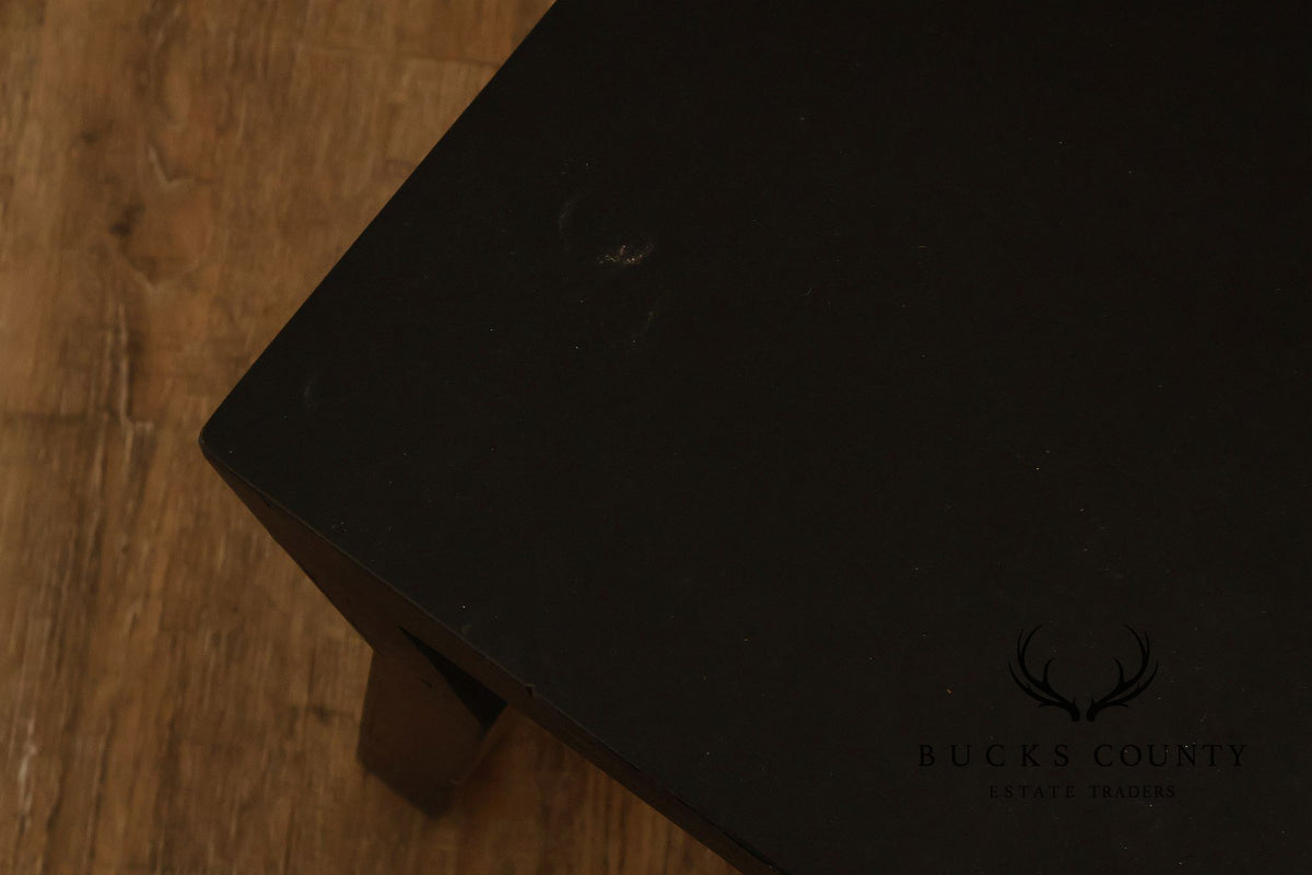 Modern Black Lacquer Bench or Console