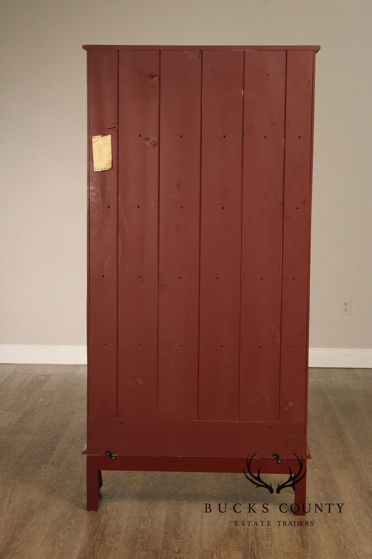 Georgia Pine Craftsmen Devonshire Painted Pine Plate Cupboard Cabinet