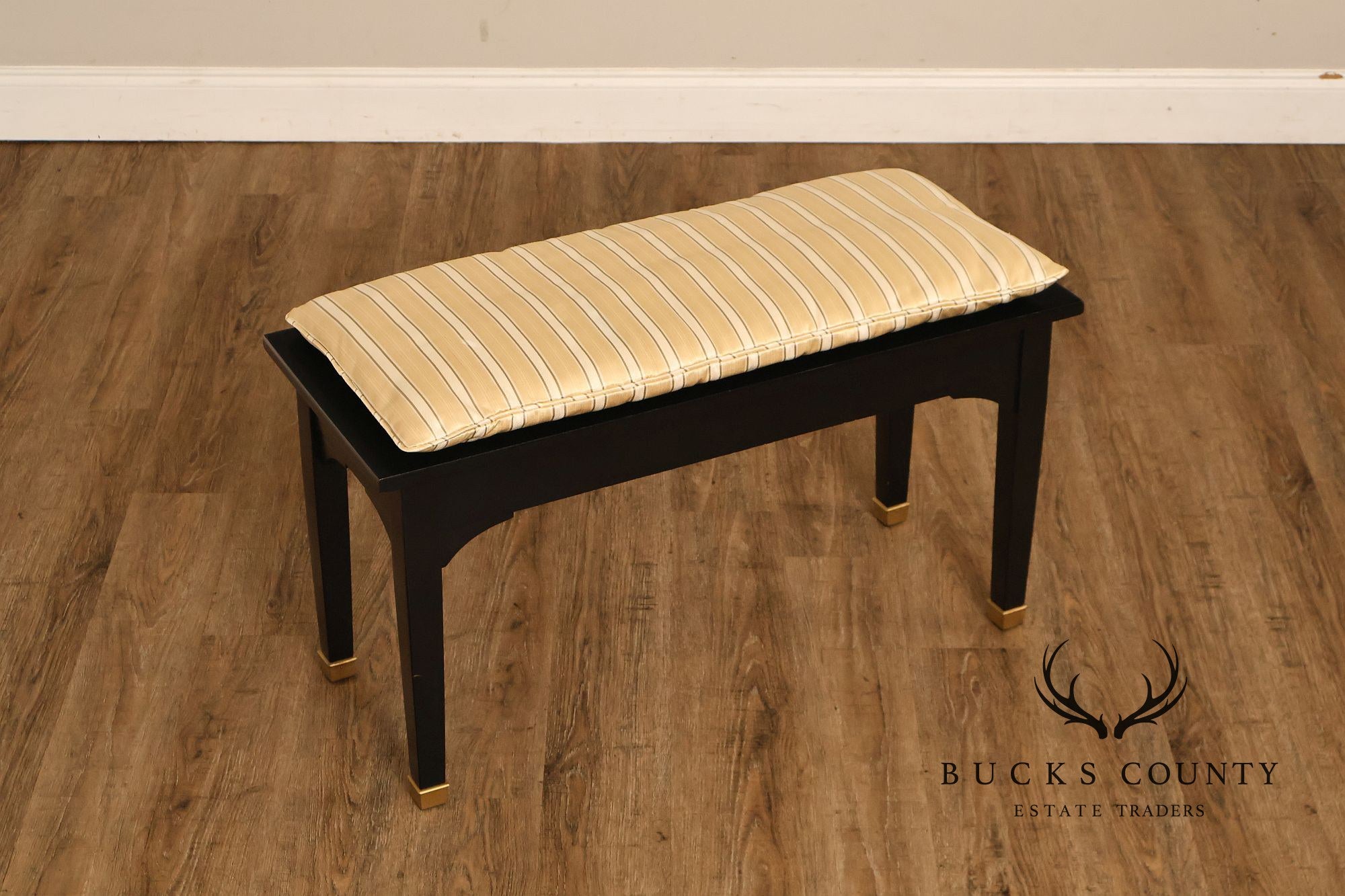 Kurtzman Ebonized Grand Piano And Duet Bench