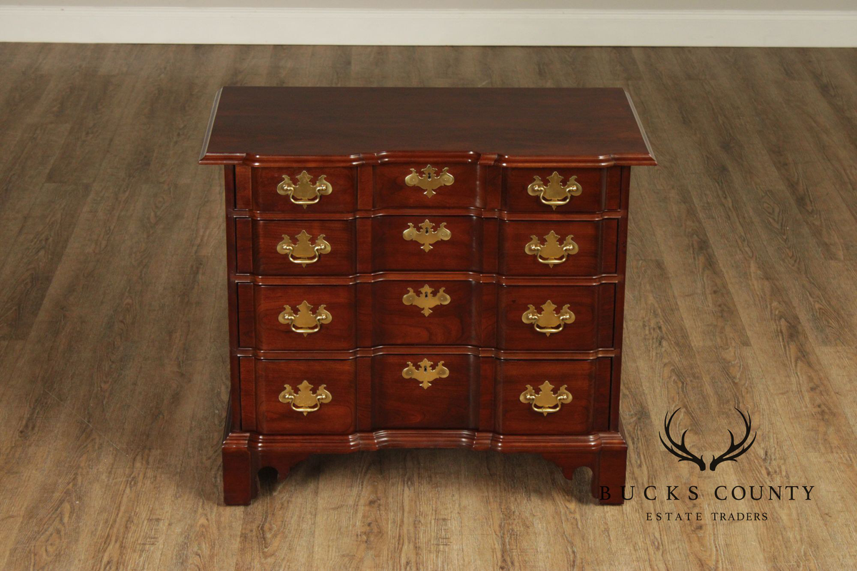 Stickley Chippendale Style Mahogany Blockfront Chest