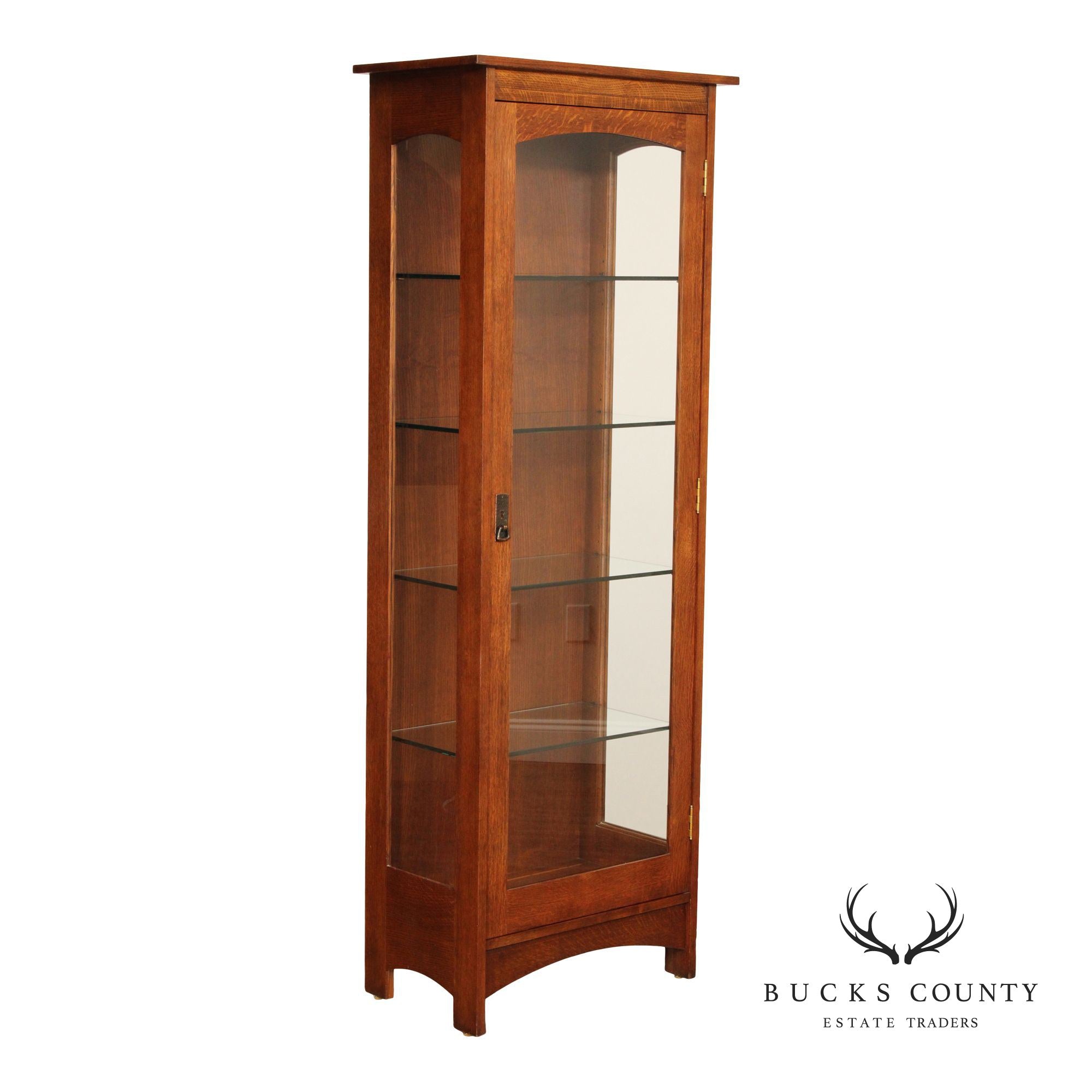 Stickley Mission Collection Oak Display Cabinet