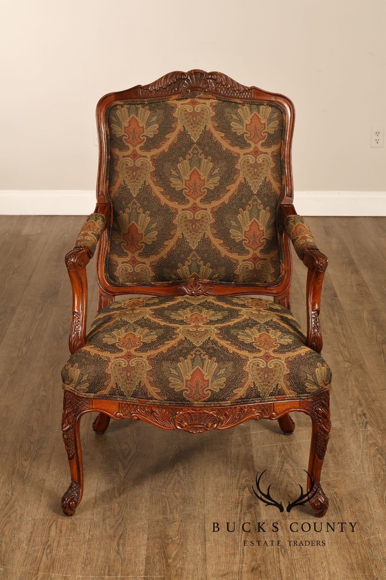 Woodmark Originals Italian Rococo Style Pair of Armchairs