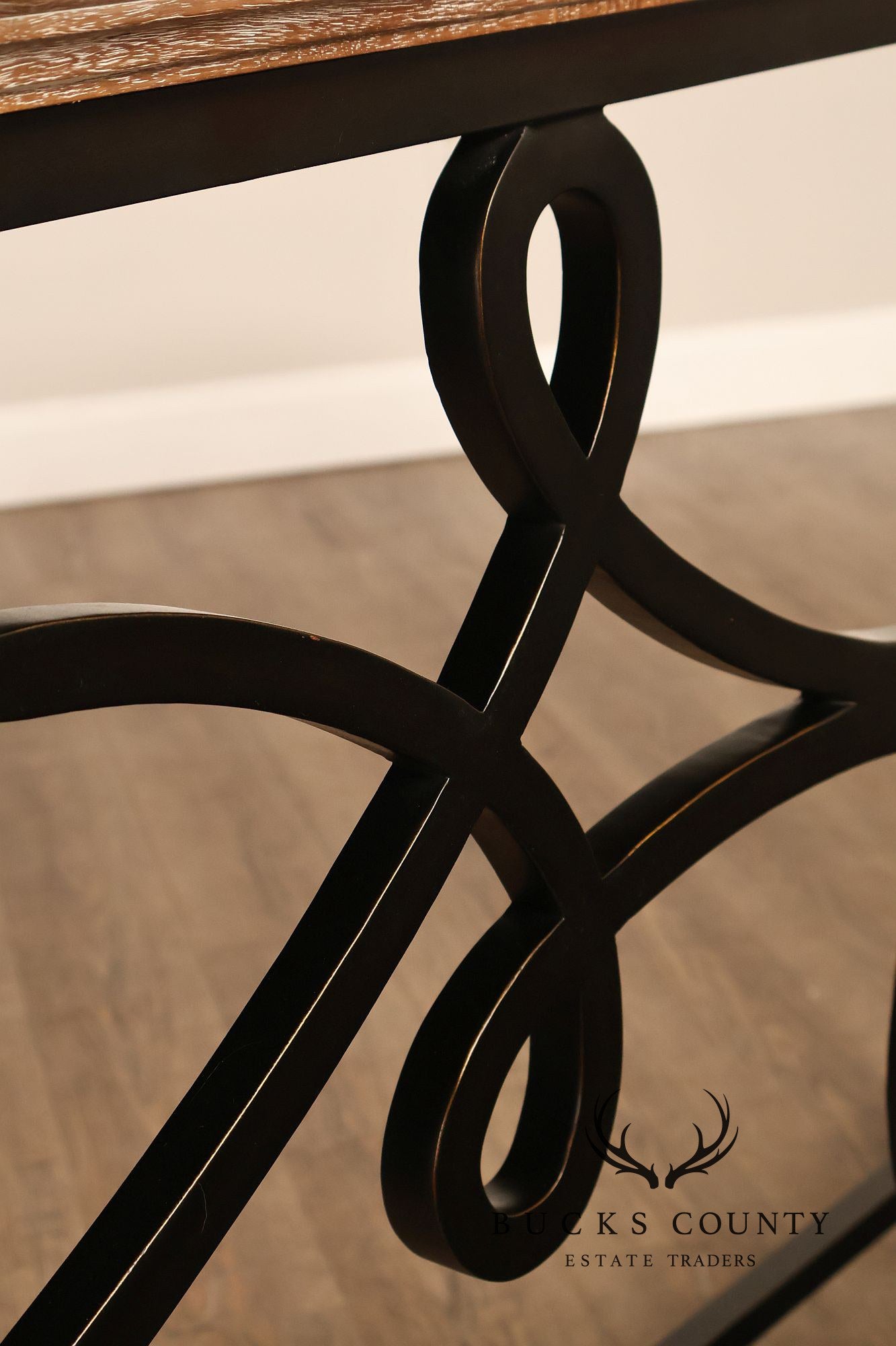 Jonathan Charles Artisan Collection Wrought Iron Console