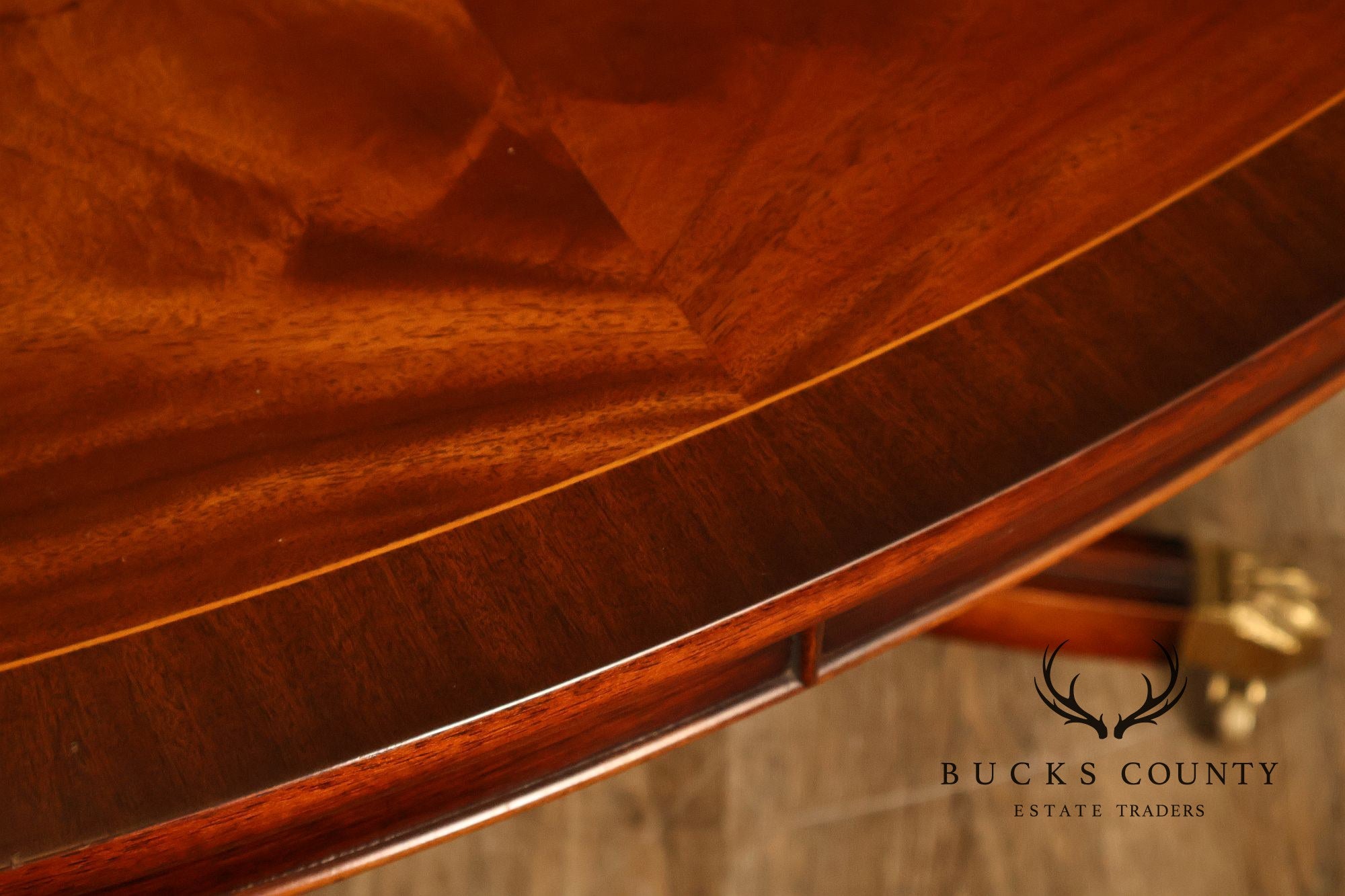Regency Style Flame Mahogany Oval Top Coffee Table