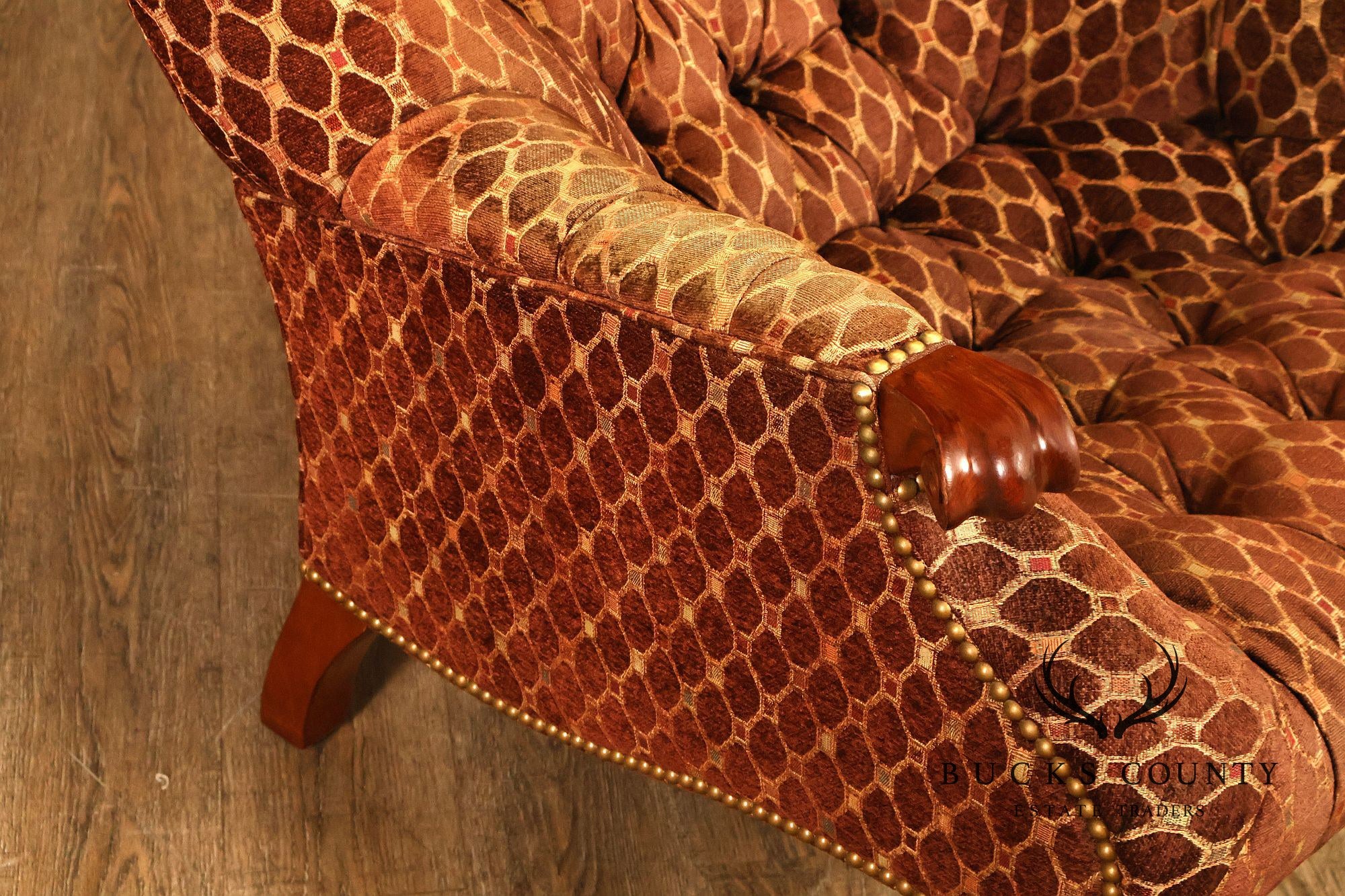 Stickley 'Leopold's Chair' Tufted Upholstered Armchair