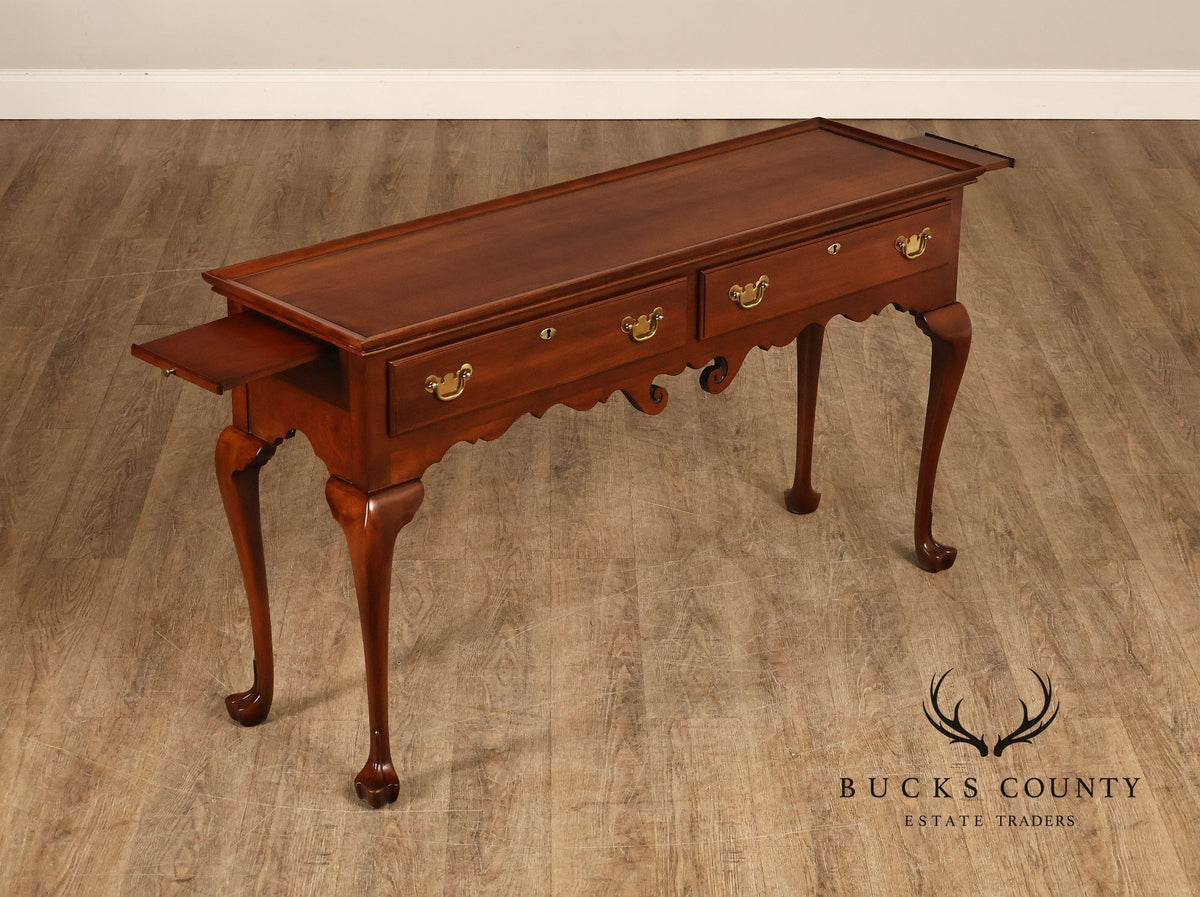 Statton Chippendale Style Cherry Console Table