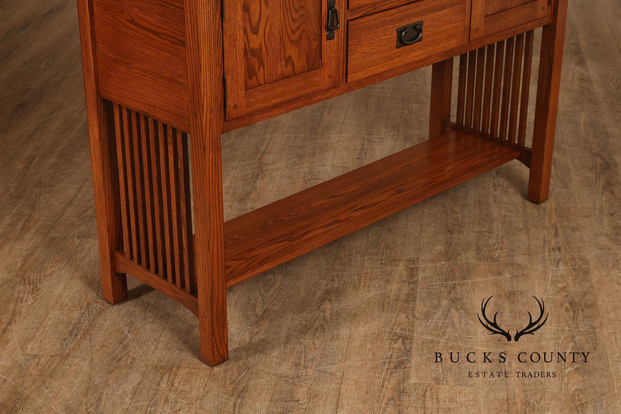 American Arts And Crafts Mission Oak Server Sideboard