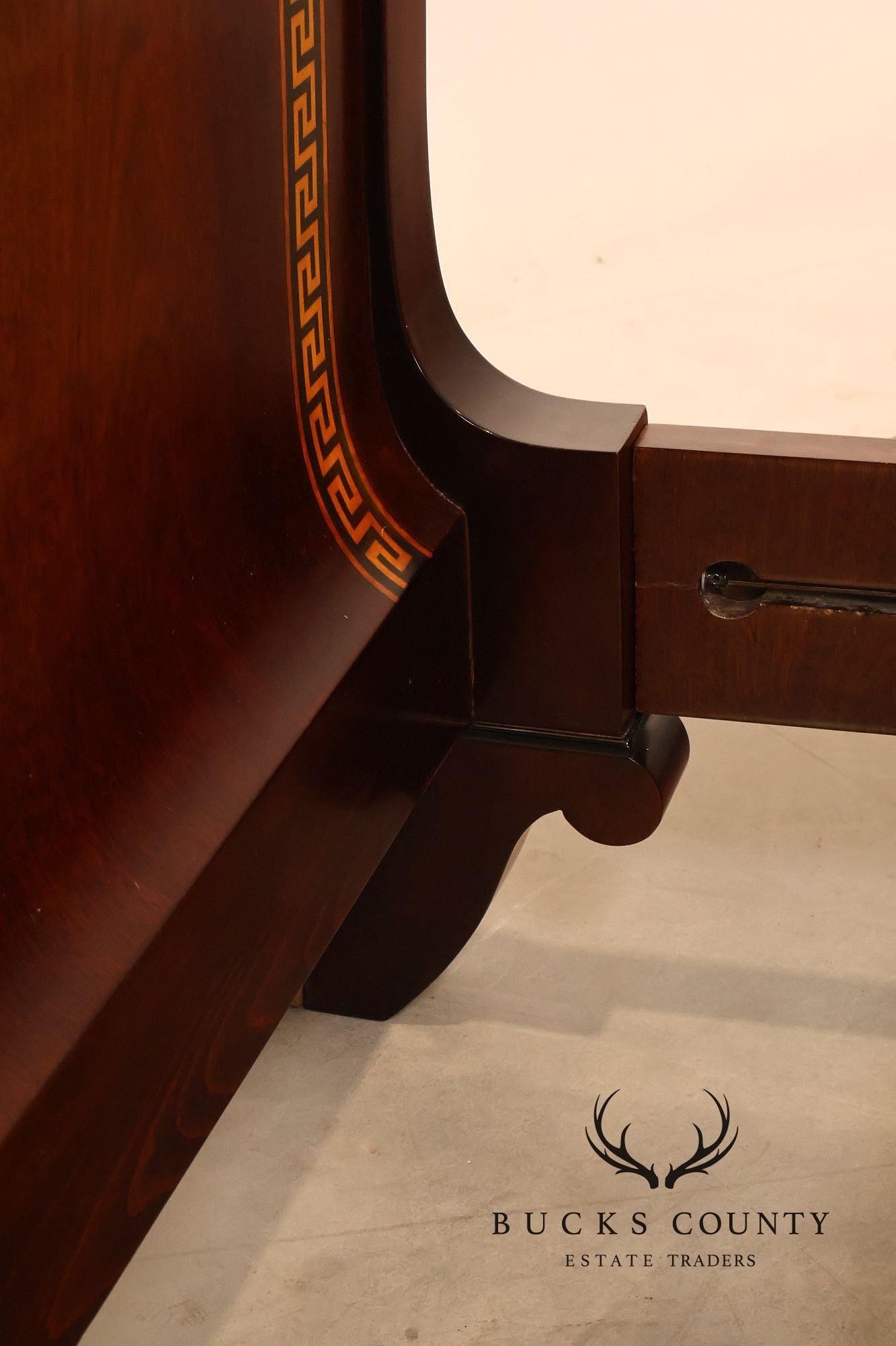 Mariner Fine Furniture Empire Style King Size Mahogany Sleigh Bed