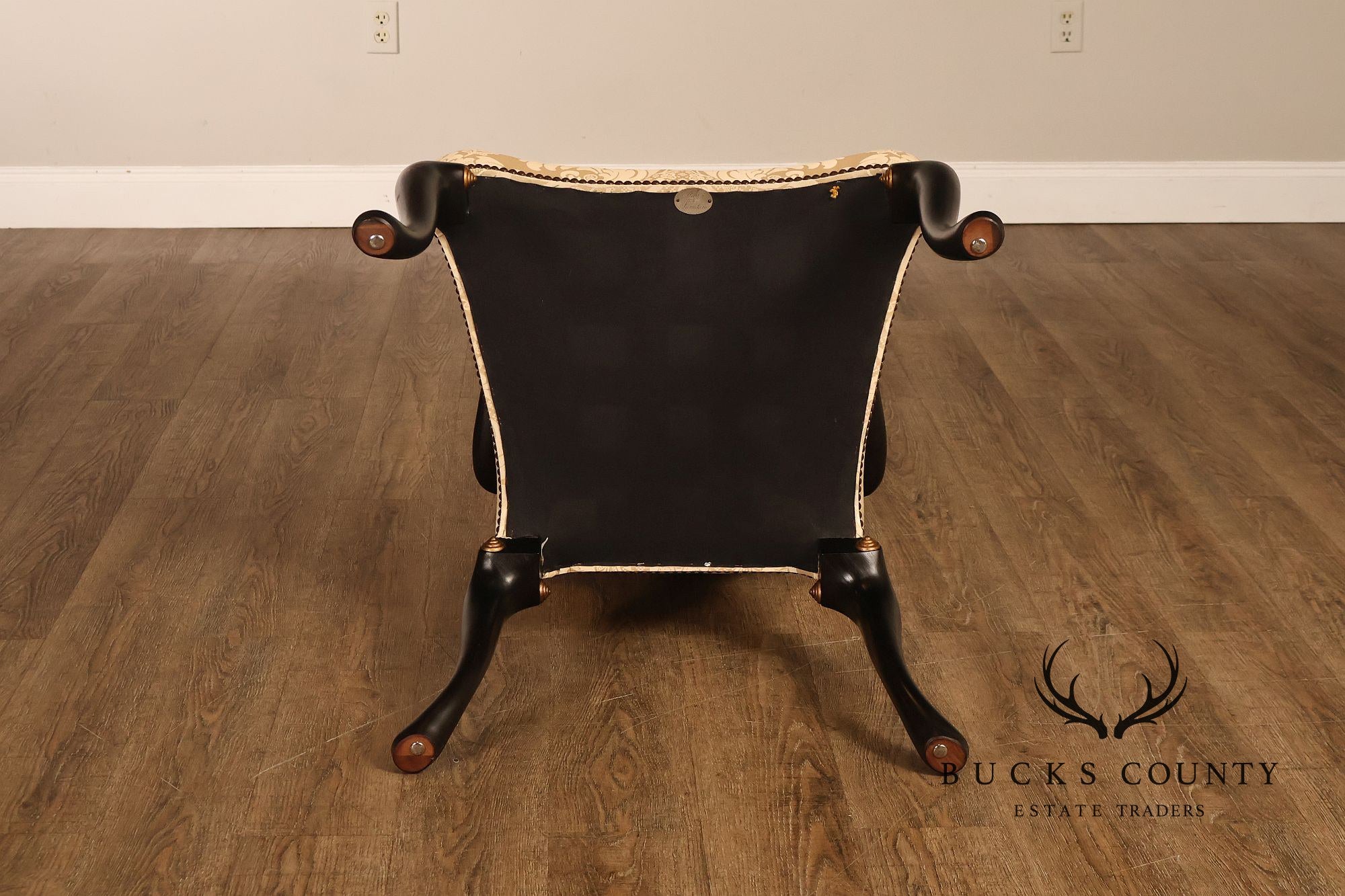 Baker Stately Homes Queen Anne Style Crown Armchair