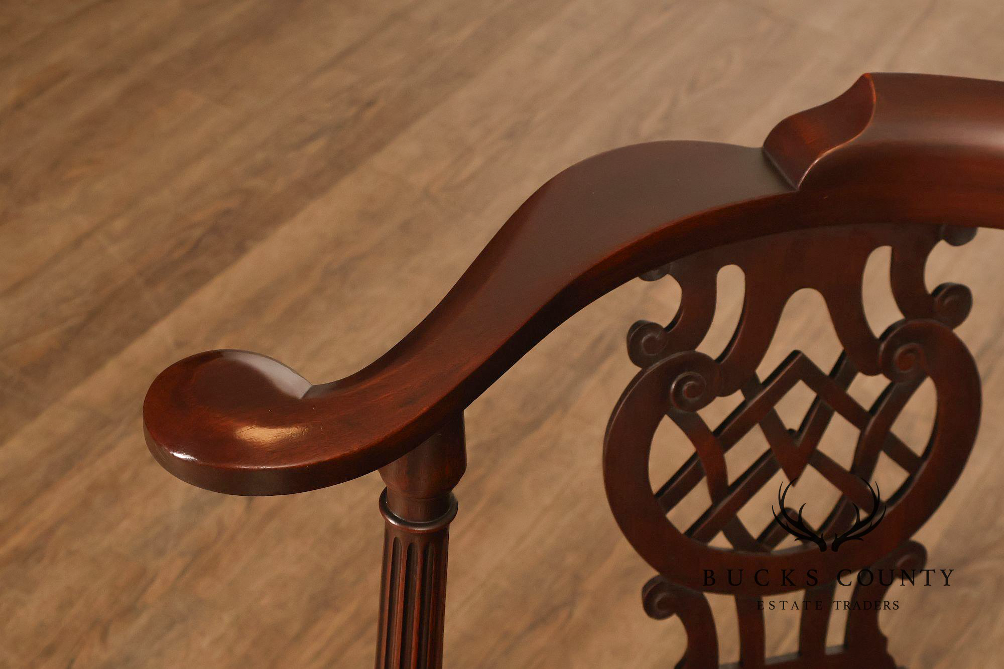 Kittinger Furniture Chippendale Style Mahogany CW-48 Corner Chair