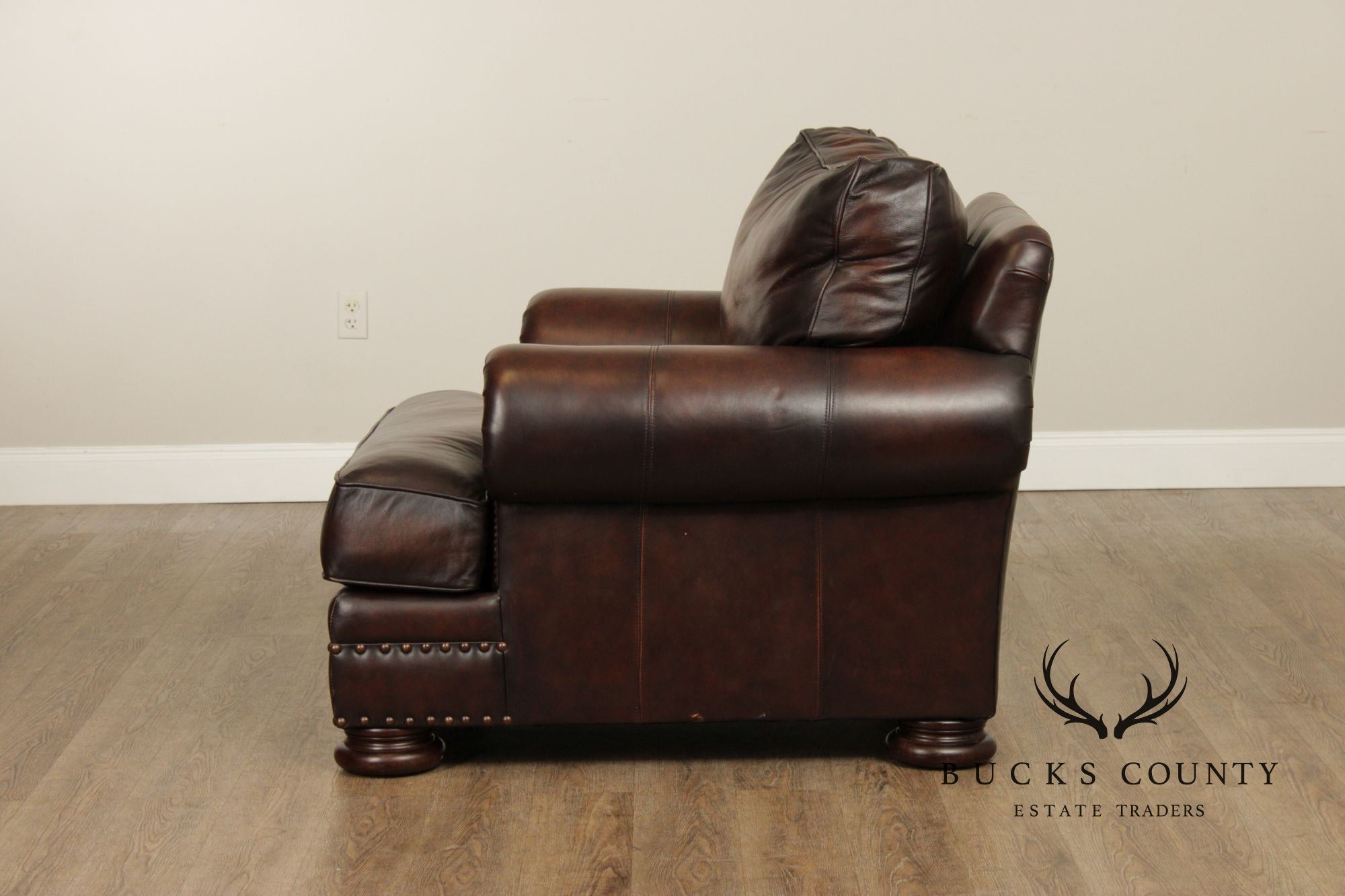 Bernhardt Traditional Leather Club Chair