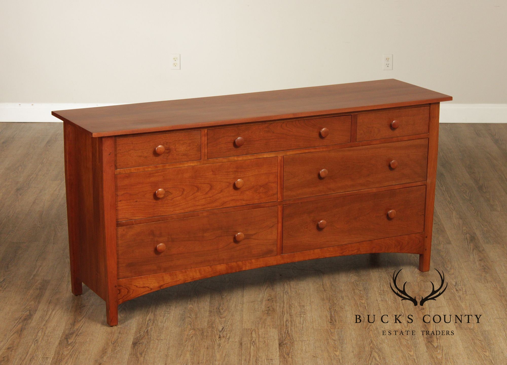 Stickley Mission Collection Cherry Seven Drawer Dresser