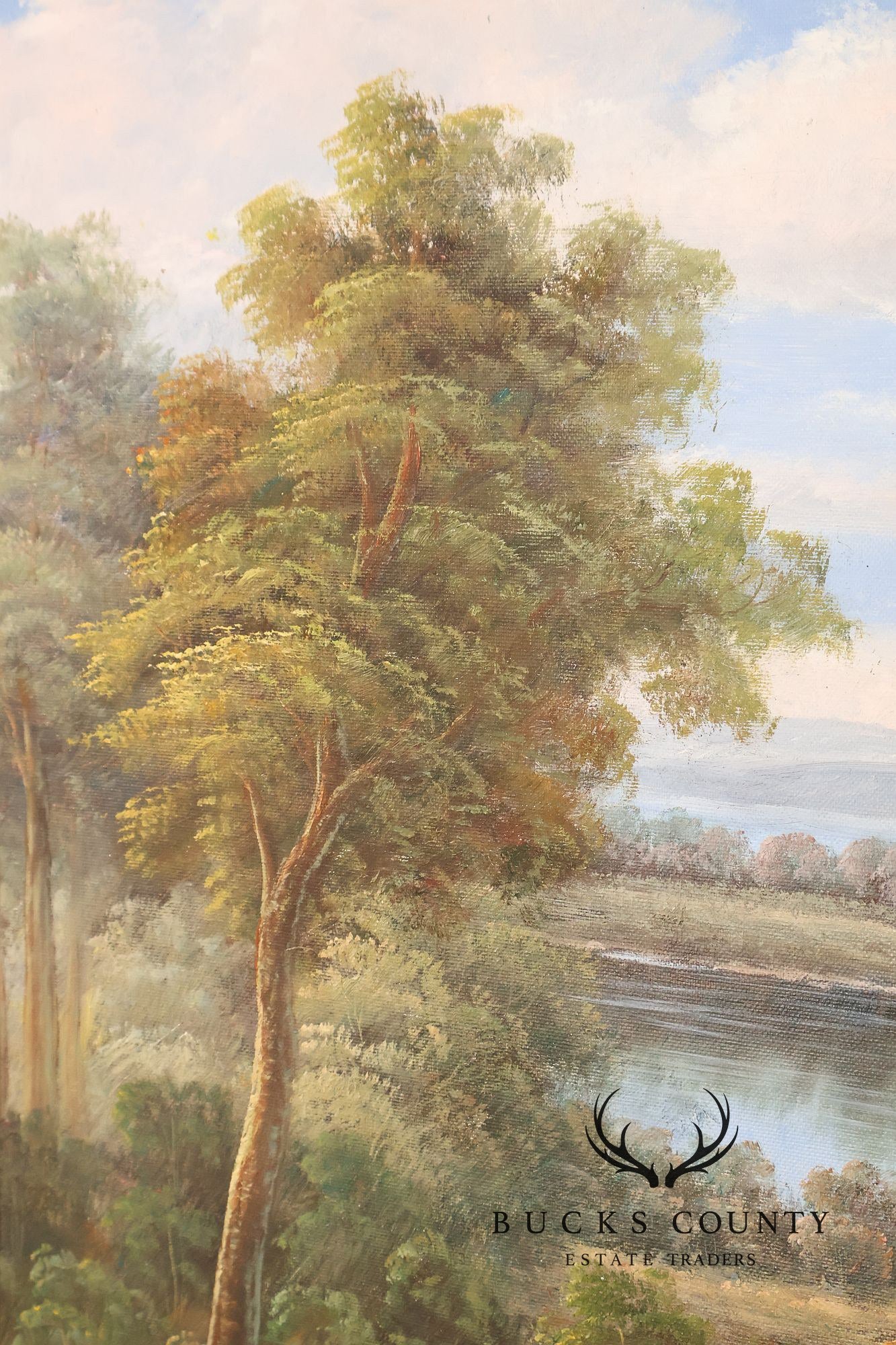 W. Hampton Landscape Painting, Lakeshore