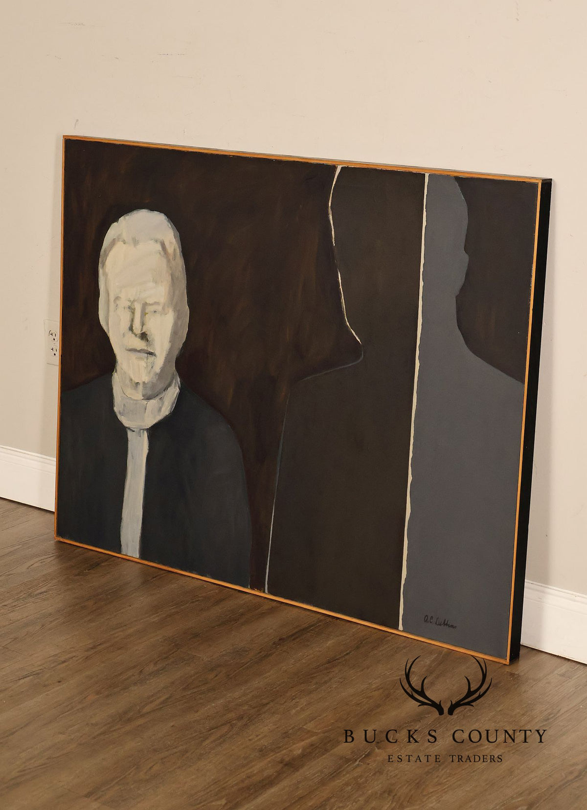Anne Cooper Dobbins Oil Painting, 'Husband and Wife 2'
